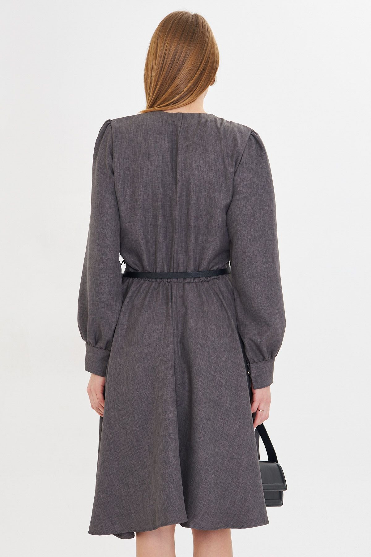 WOMEN SMOKED ZERO YARA ARD buttoned arms with headline arched arched dress ARM-25Y001006