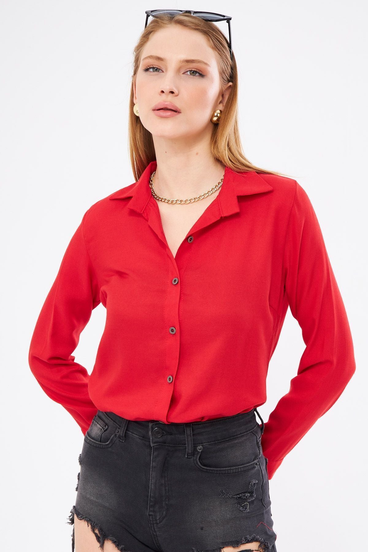 Long sleeve flat shirt