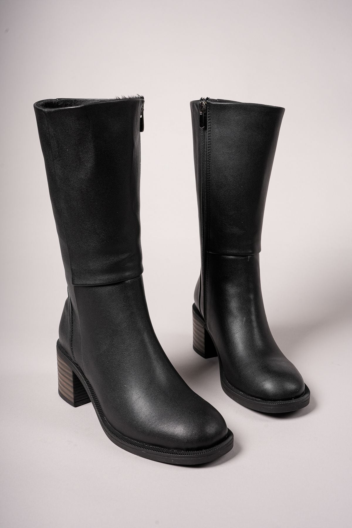 Secmodh Women's Boots Black Skin