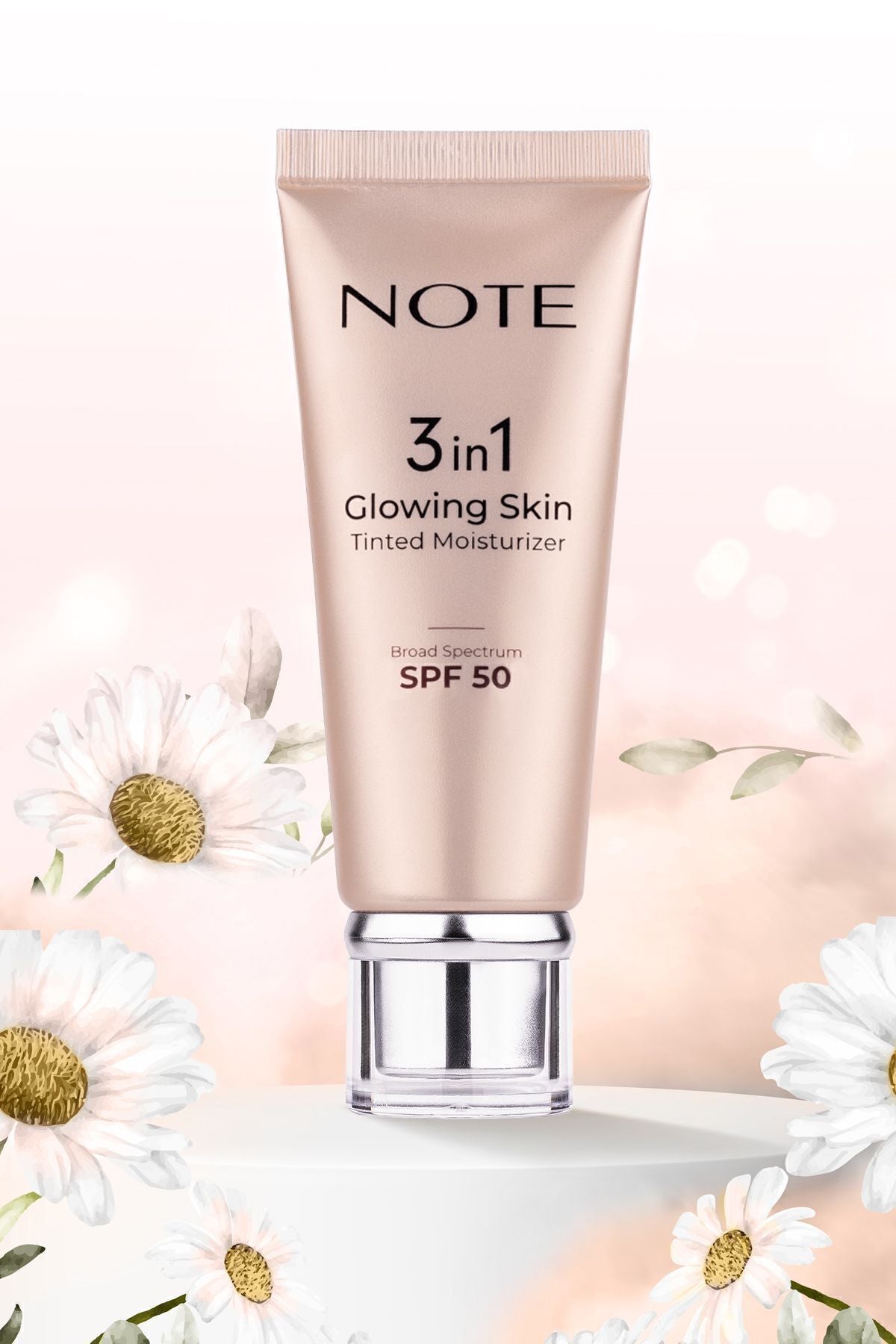 3 in 1 Glowing Skin Tinted Moisturizer SPF 50 Luminous Lighting Cream