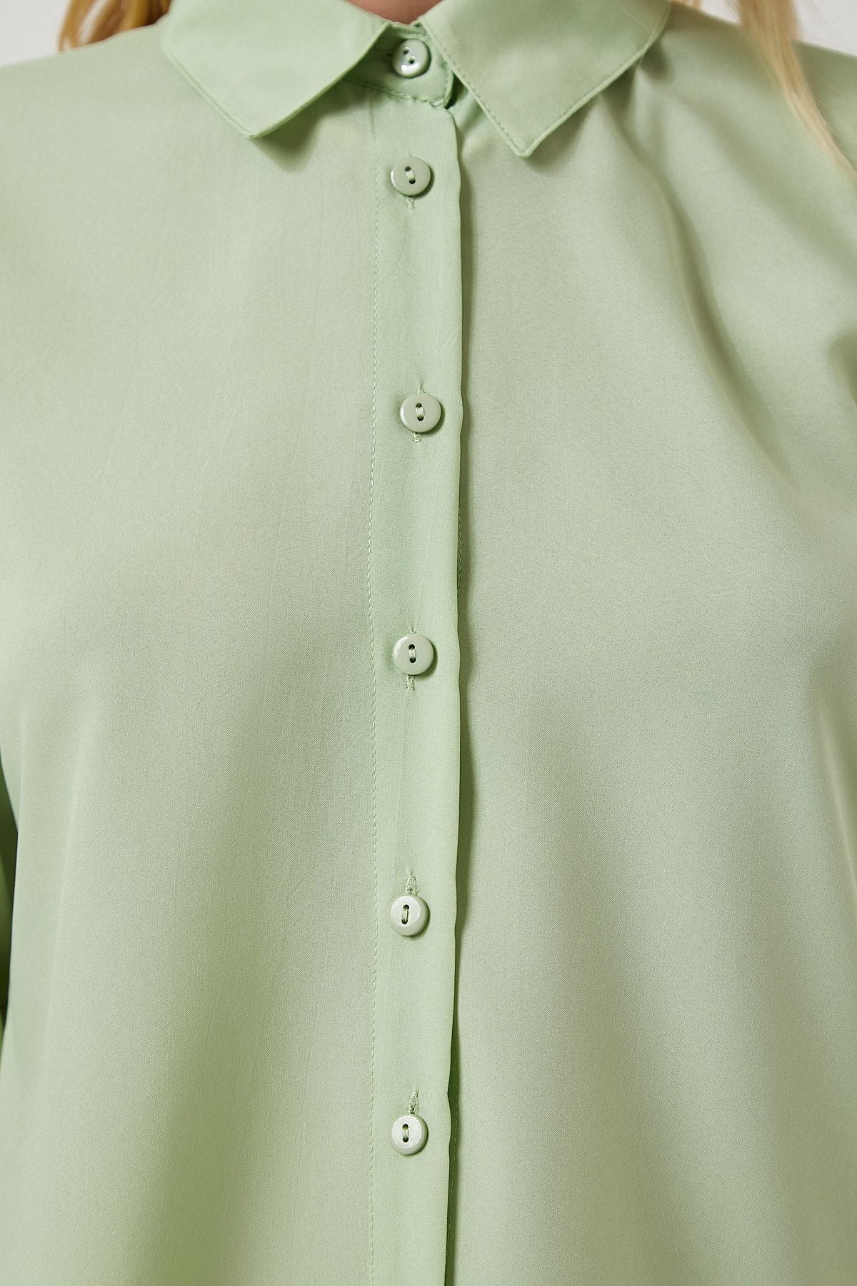 Woman Light Green Soft textured Basic Shirt DD01297