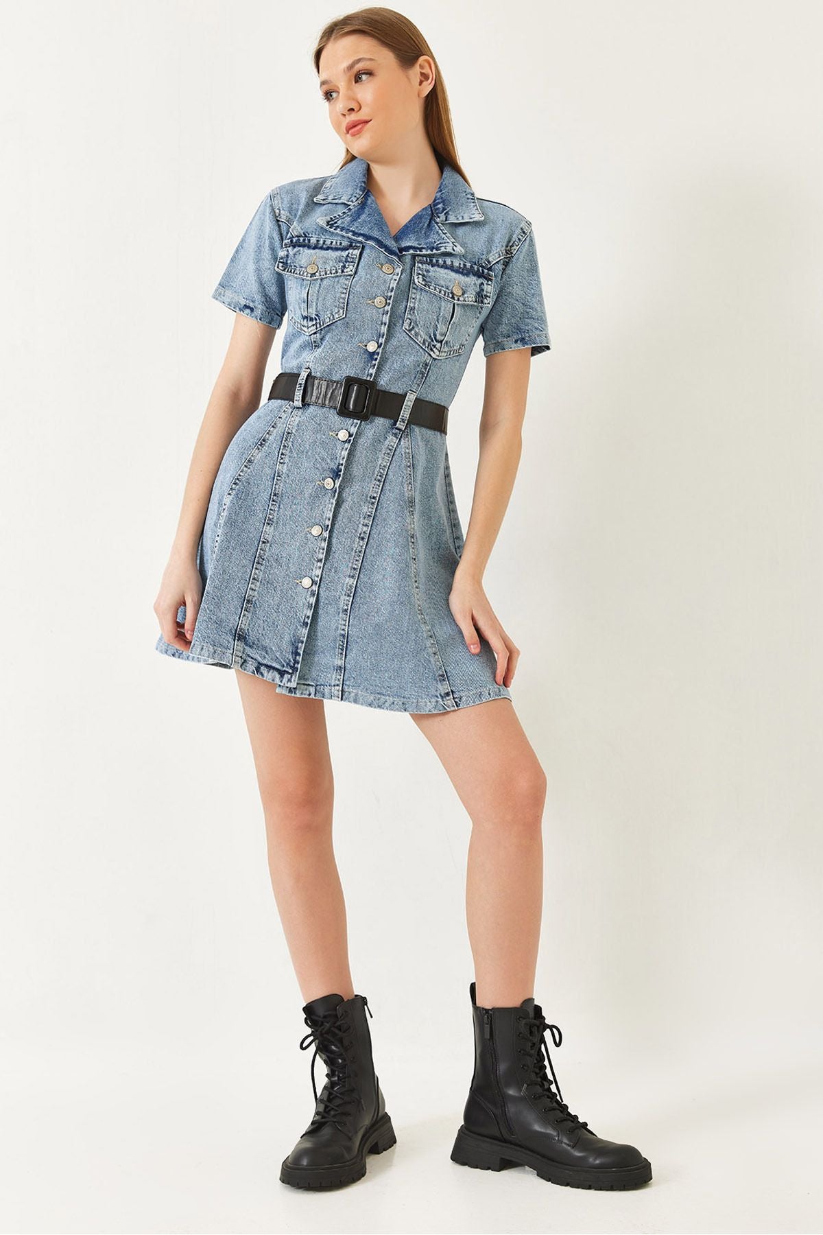 Women's Skirt Kloş Short Sleeve Arched Dress Dress 60251314