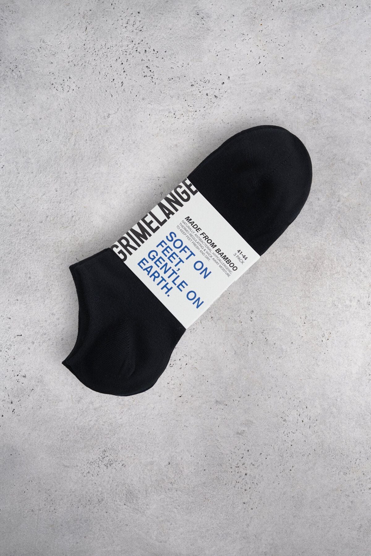 NIKLAUS BAMBOO MEN'S BOAT BLACK BLACK/WHITE/Navy Blue Socks