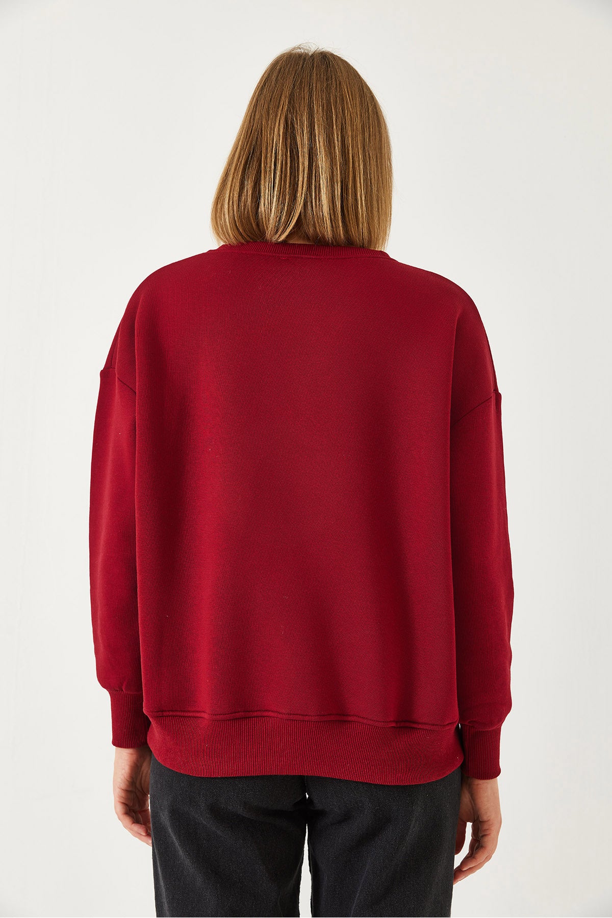 Women's Three Thread Rose Gold Zippered Front Leopard Printed Sweatshirt 60351258