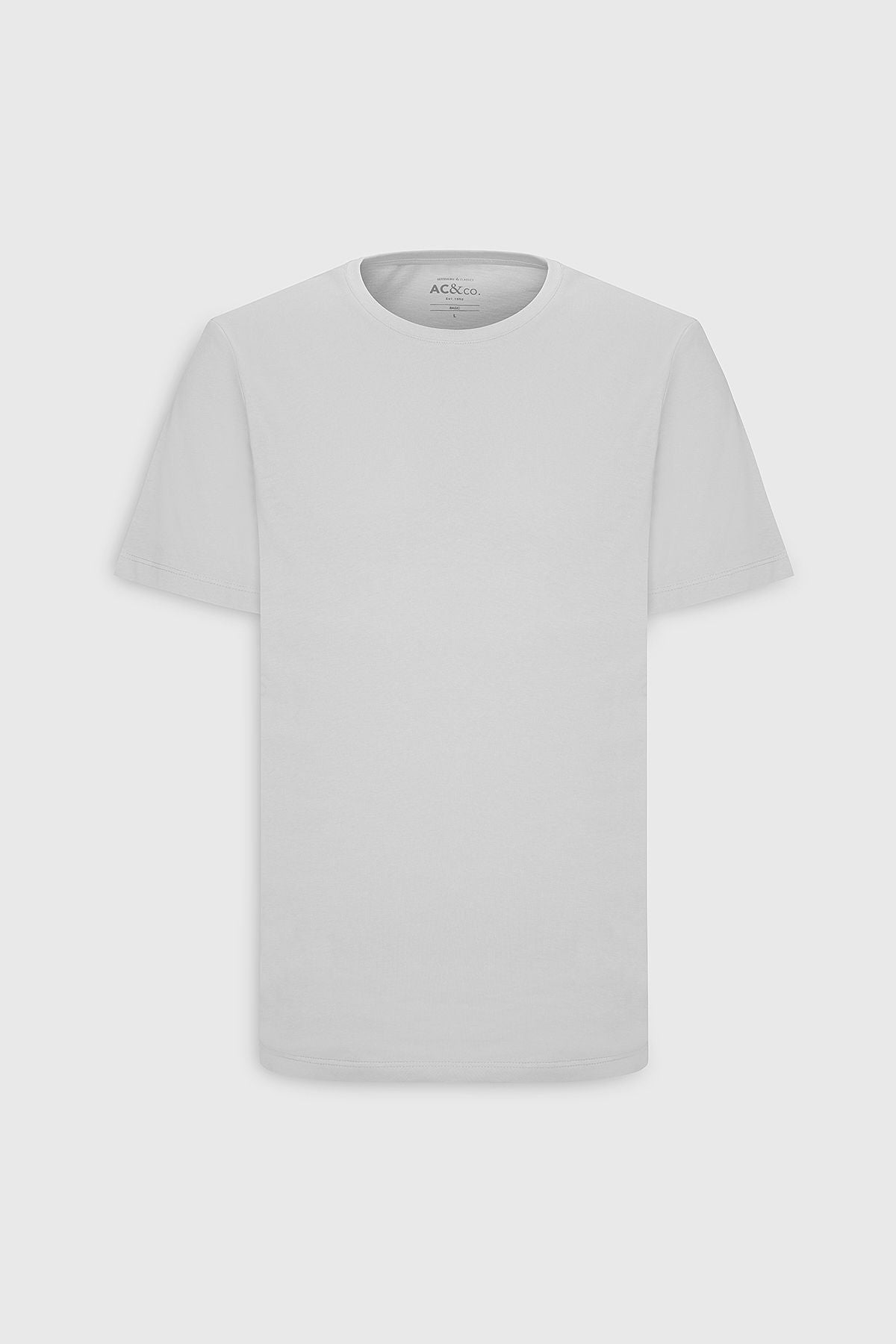 Men's white 100 %cotton slim fit narrow cut bike bike Basic T -shirt