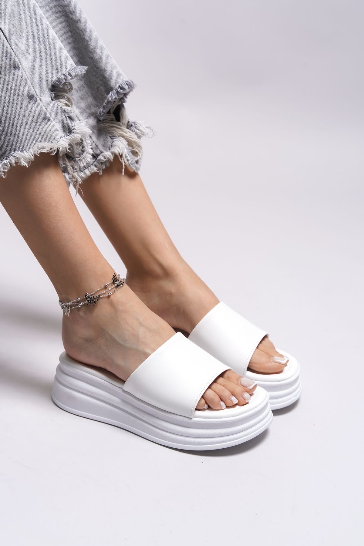 Loukeros Woman Slippers 0012315 White