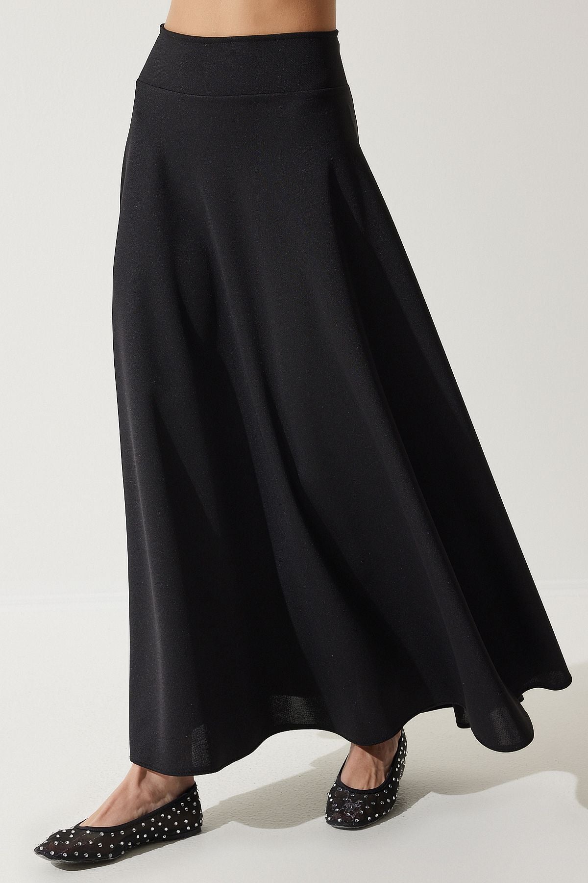 Women's Black Tunic Skirt Knitting Set DD01317