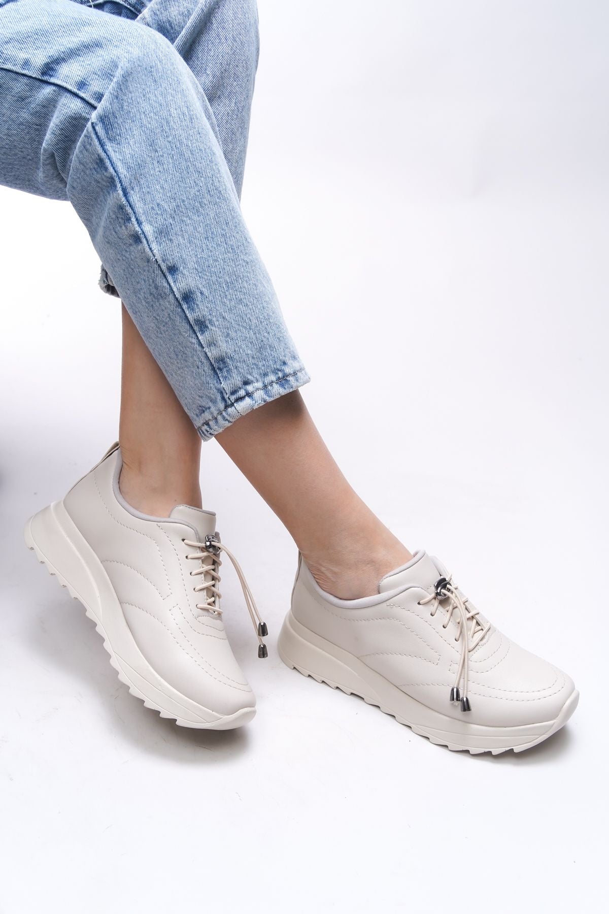 Pierphanis Female Sneaker 00121120 Beige Skin