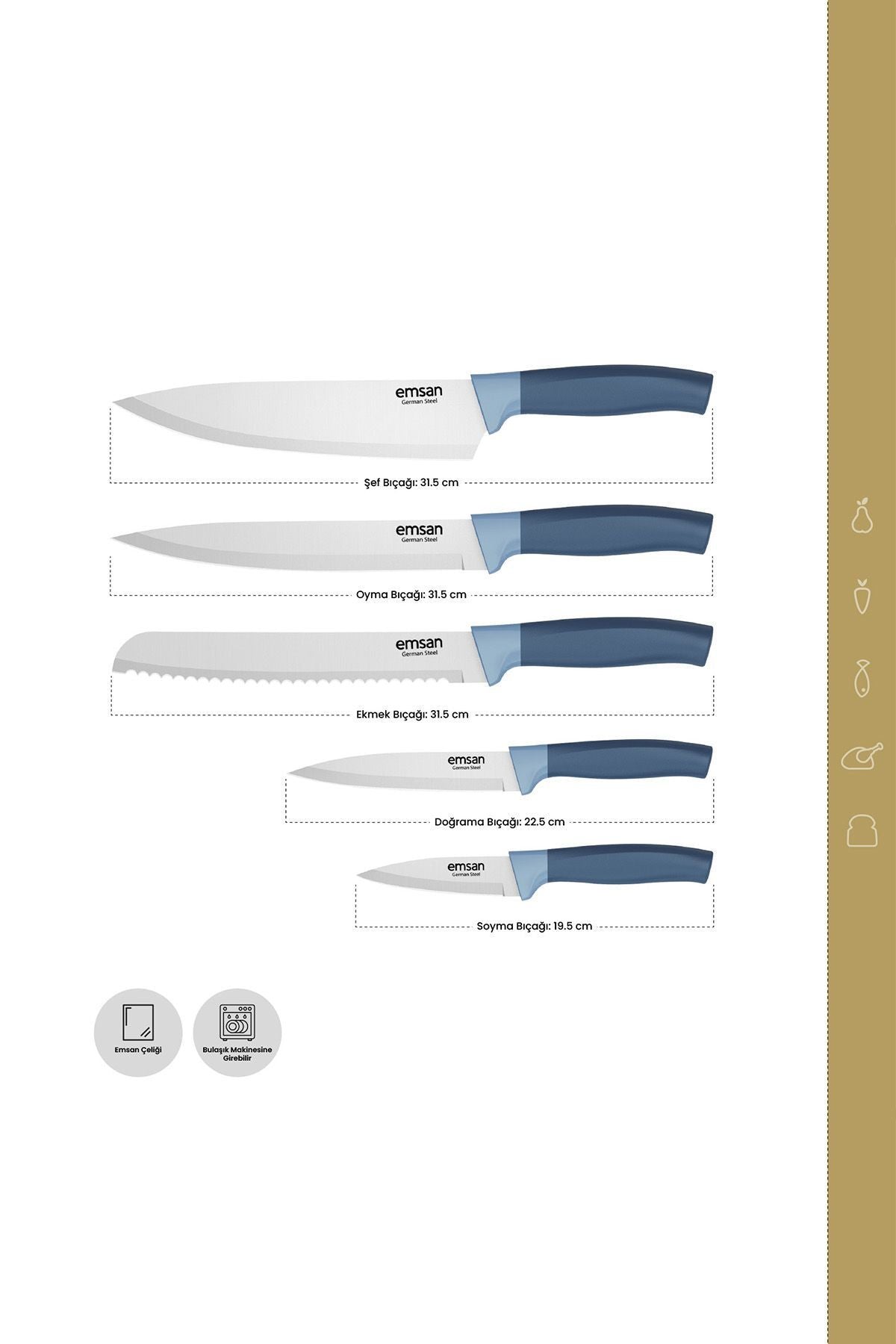 Royal German Steel Knife Set Alens Group 897754