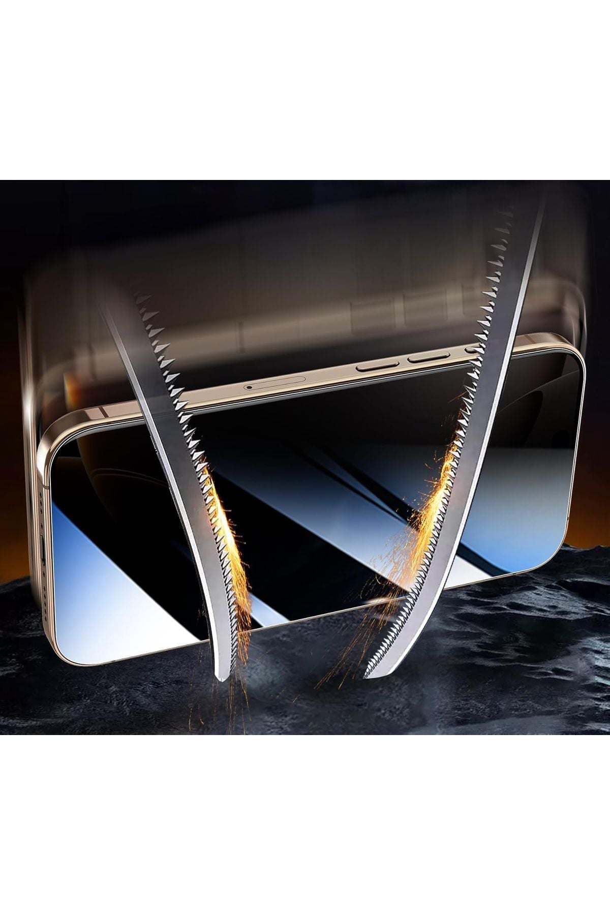 iPhone 16 Pro Max -compatible impacts resistant side when looking at the ghost screen saver