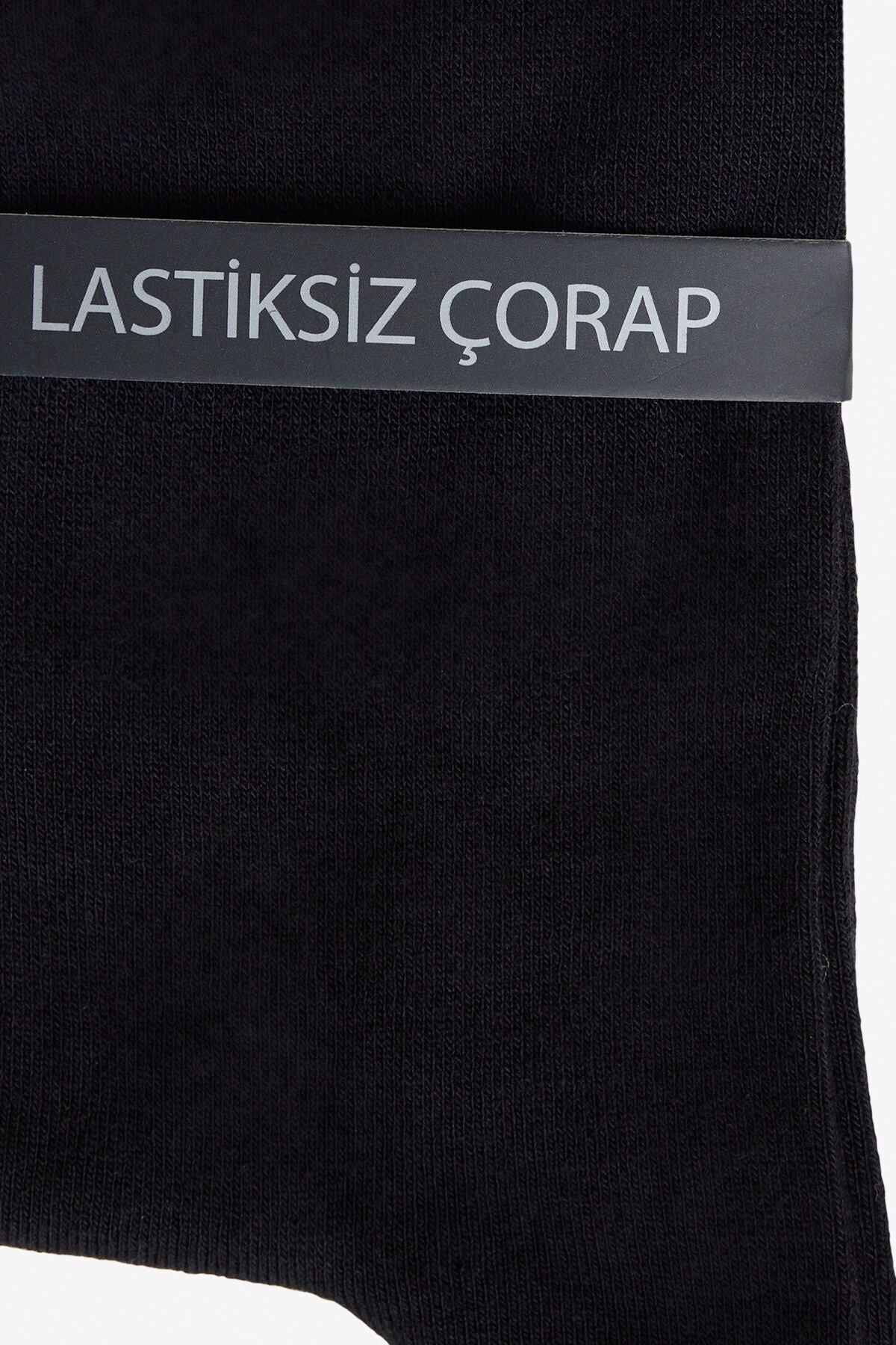 Men's black tire without trace of a single viscose flexible socket socks