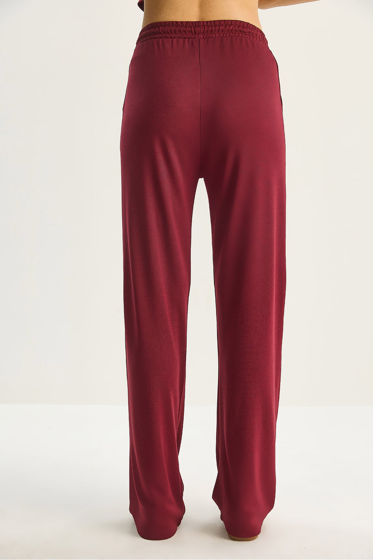 Women's Crew Neck Long Sleeve Top Ribbed Waist Loose Pants Modal Suit 9401 60283624