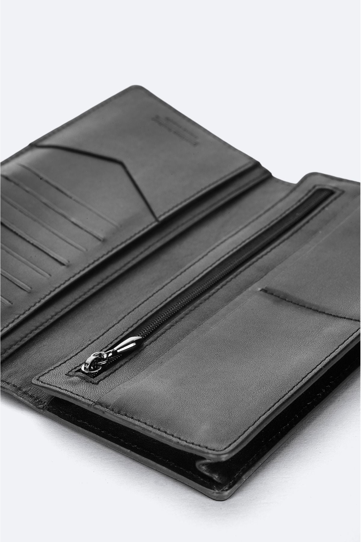 Men's black gift box 100 %leather wallet B009561