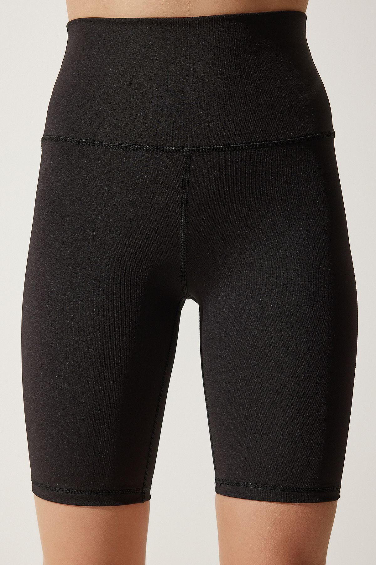 Female Black High Waist Rinseer Bicycle Tights FL00001