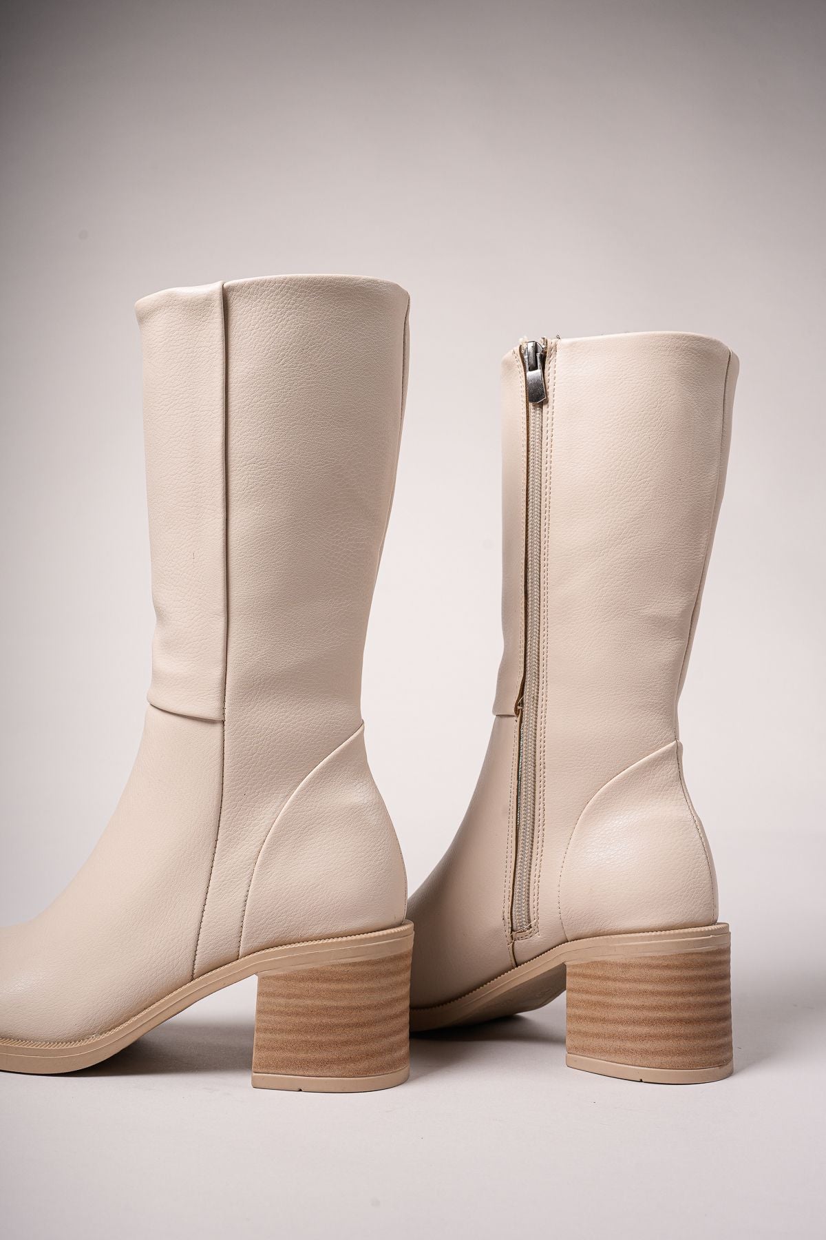 Secmodh Women's Boots 0012711 Beige Skin