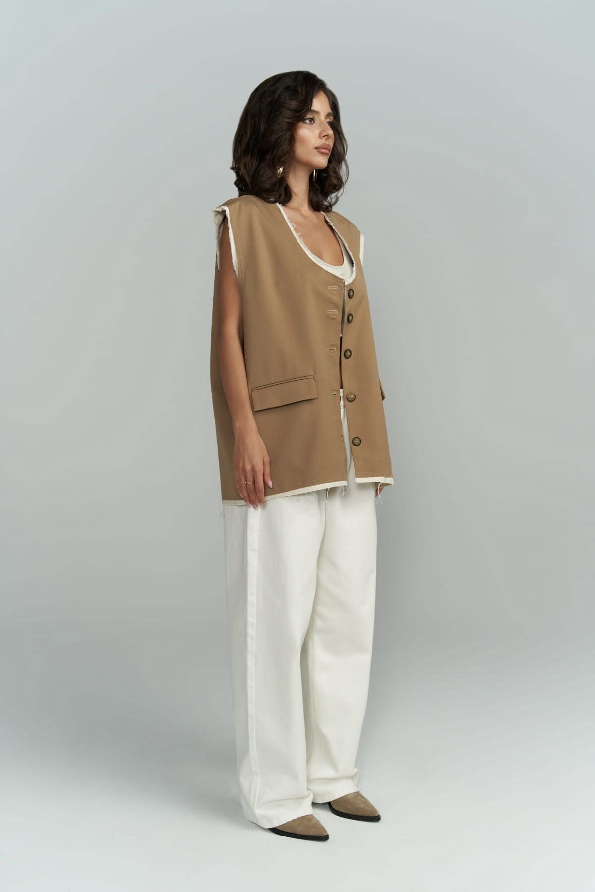 Anderson mink shabby vest