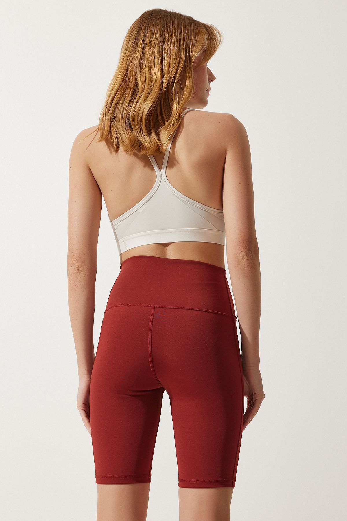 Female Bordeaux High Waist Rinseer Bicycle Tights FL00001