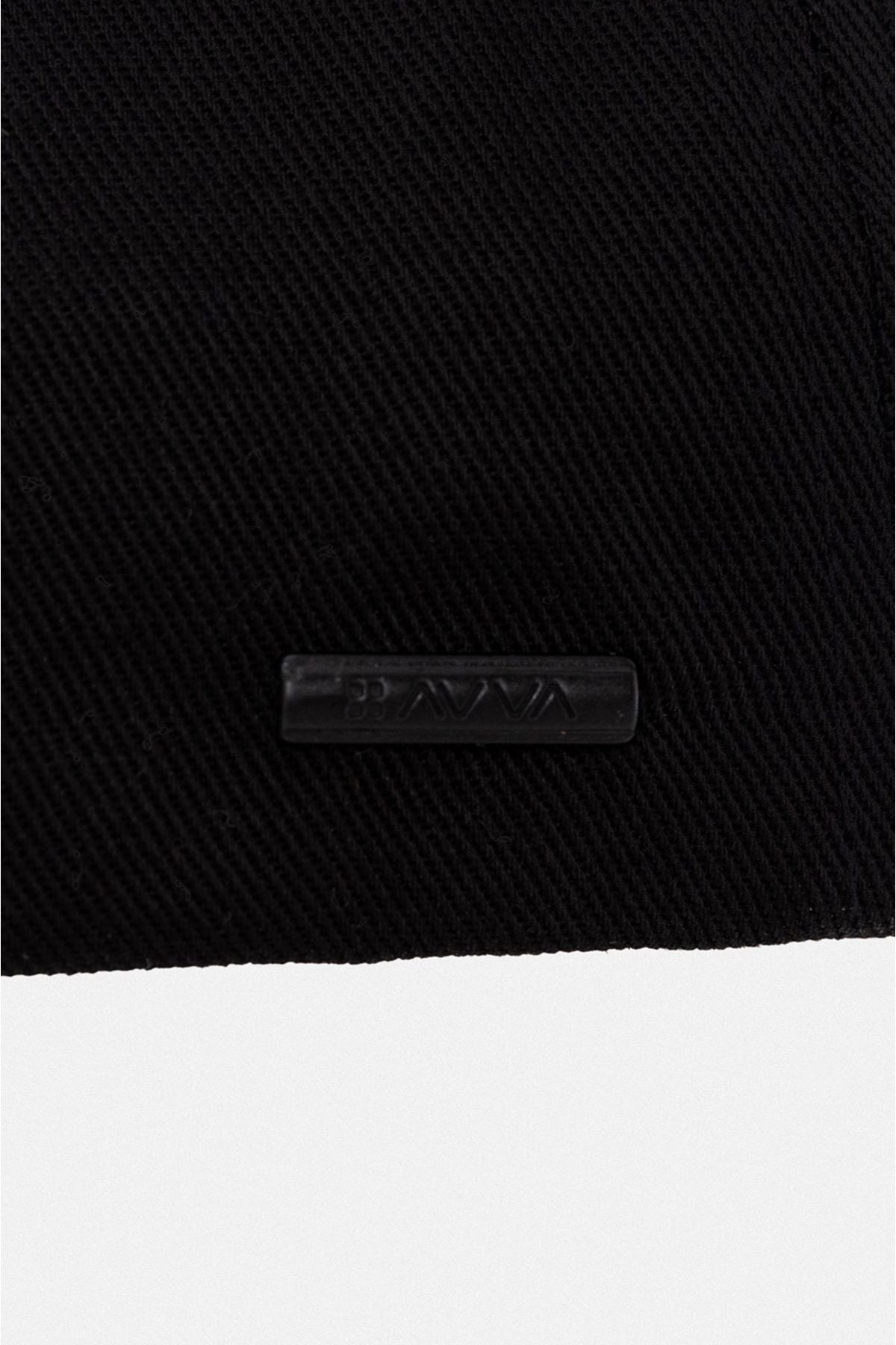 Men's black 100 %cotton slogan printed sports hat a31y9205