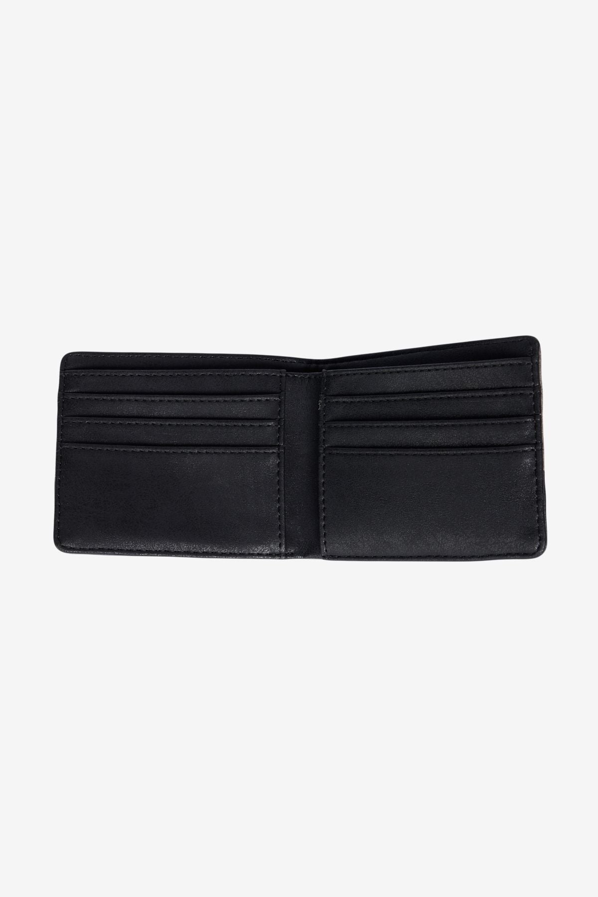 Men's anthracite-black gift box card compartment wallet