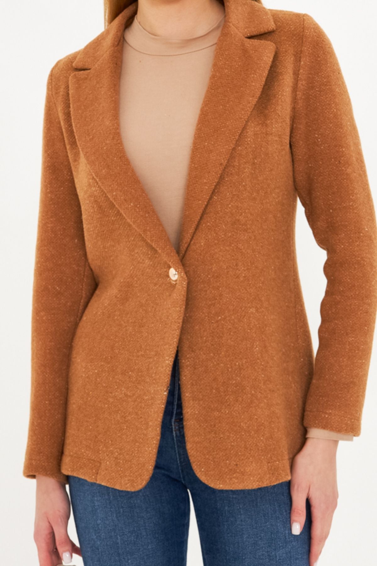 Women's Taba Single button Stamp Jacket ARM-25K001082