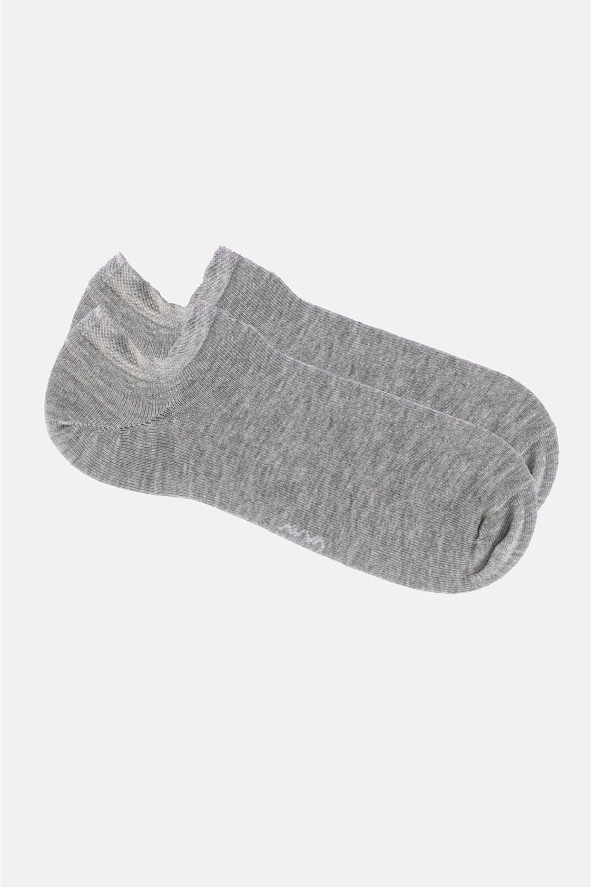 Men's gray sneaker socks B008553