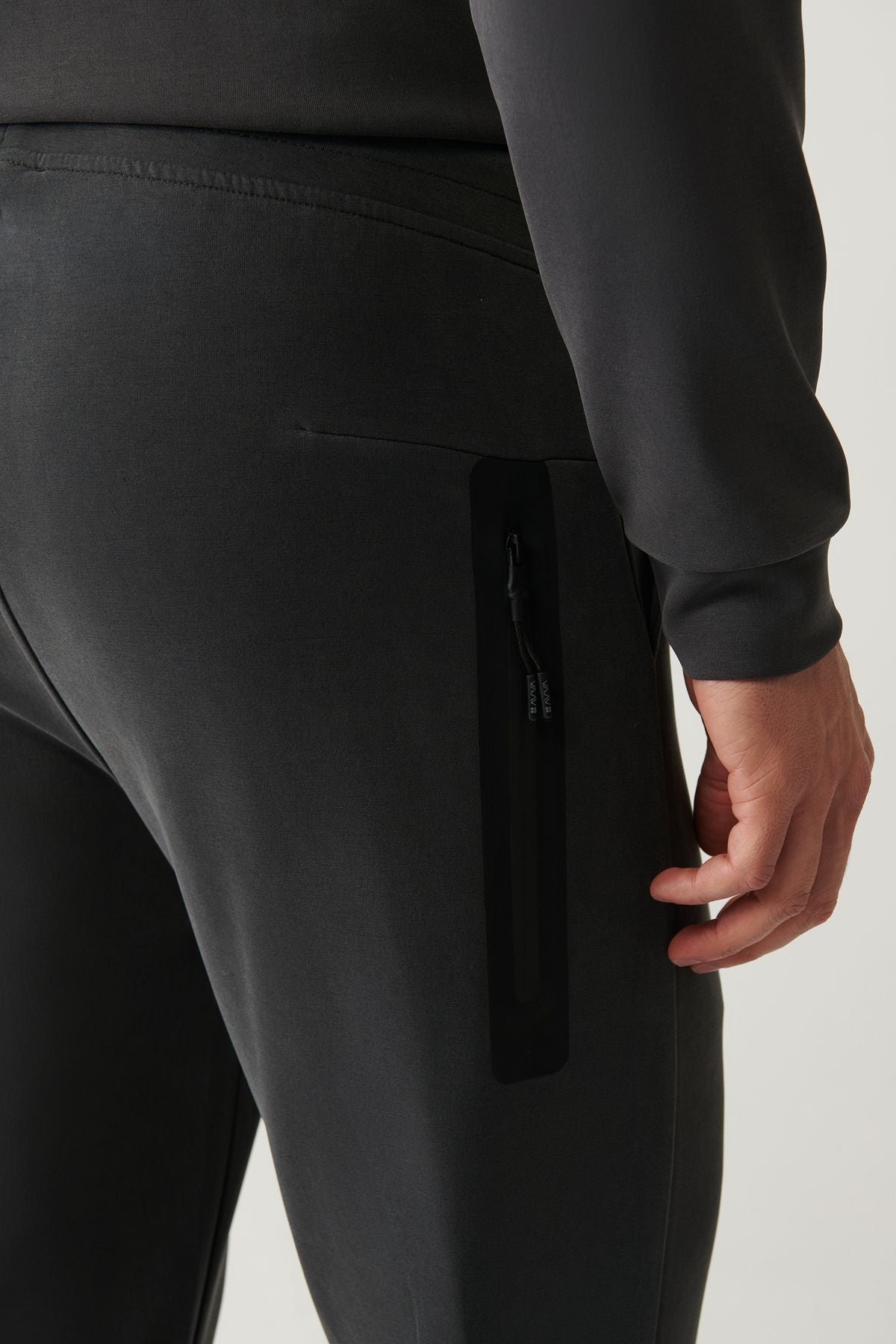 Men's anthracit Soft Touch Zipper Paçalı Paçalı Six A41y3401