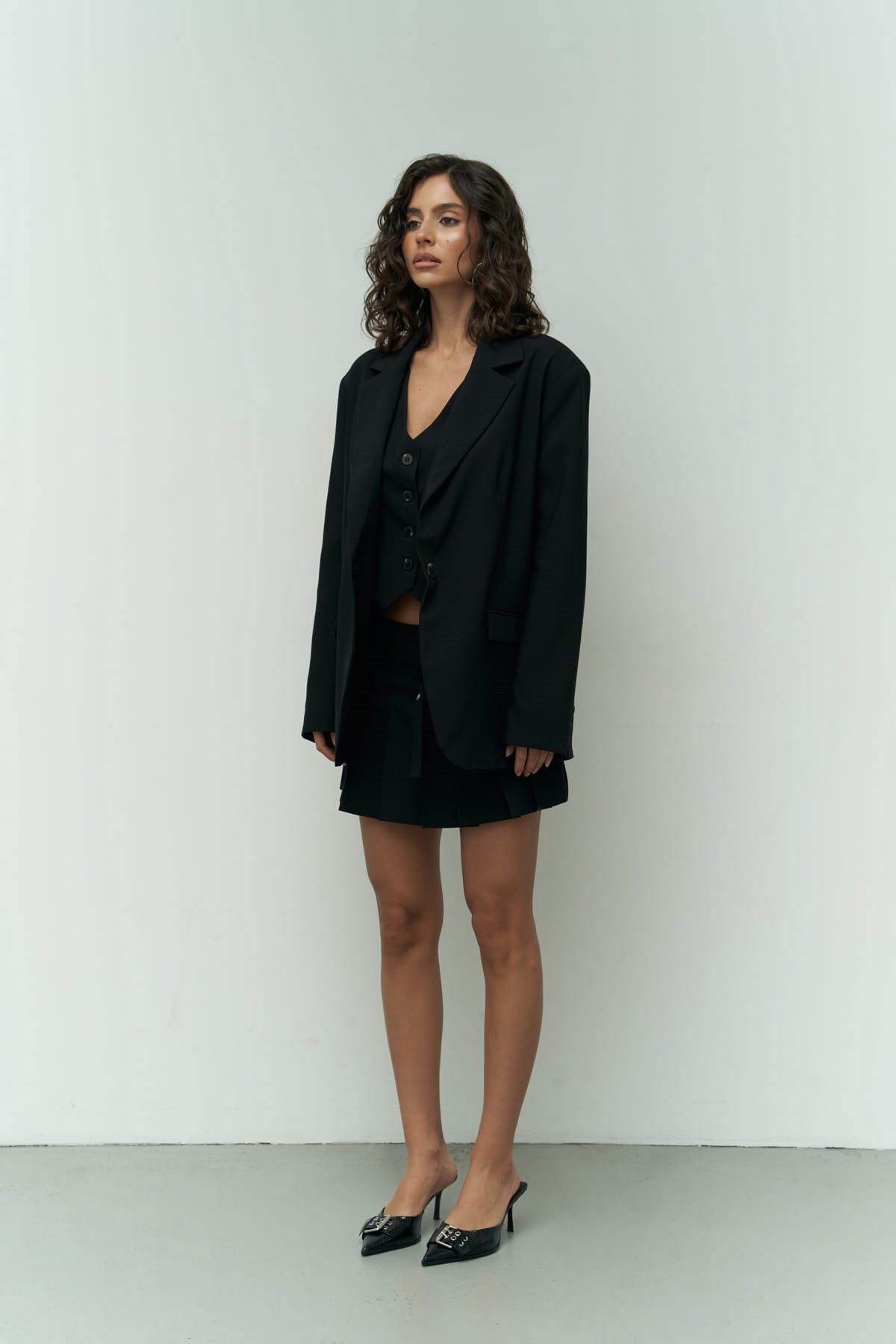 Black Blazer with Pietro Vest