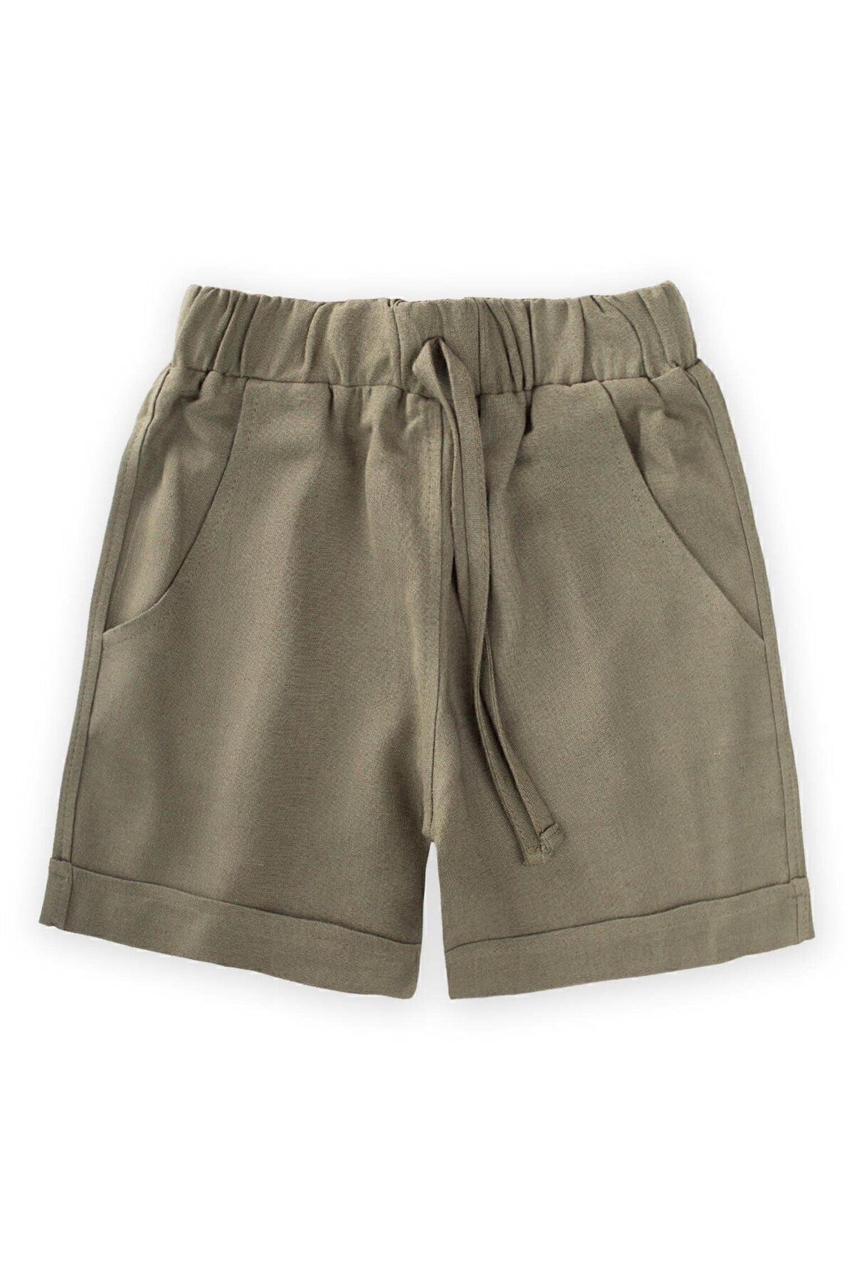 Sarh linen shorts 2-9 years old khaki green