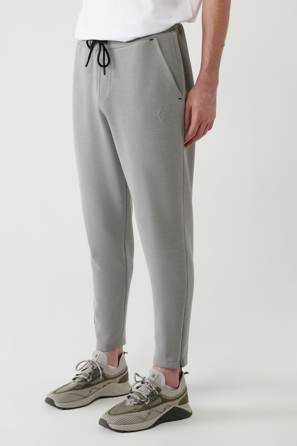 Men's Gray Soft Touch Zipper Paçalı Service Six A41y3401