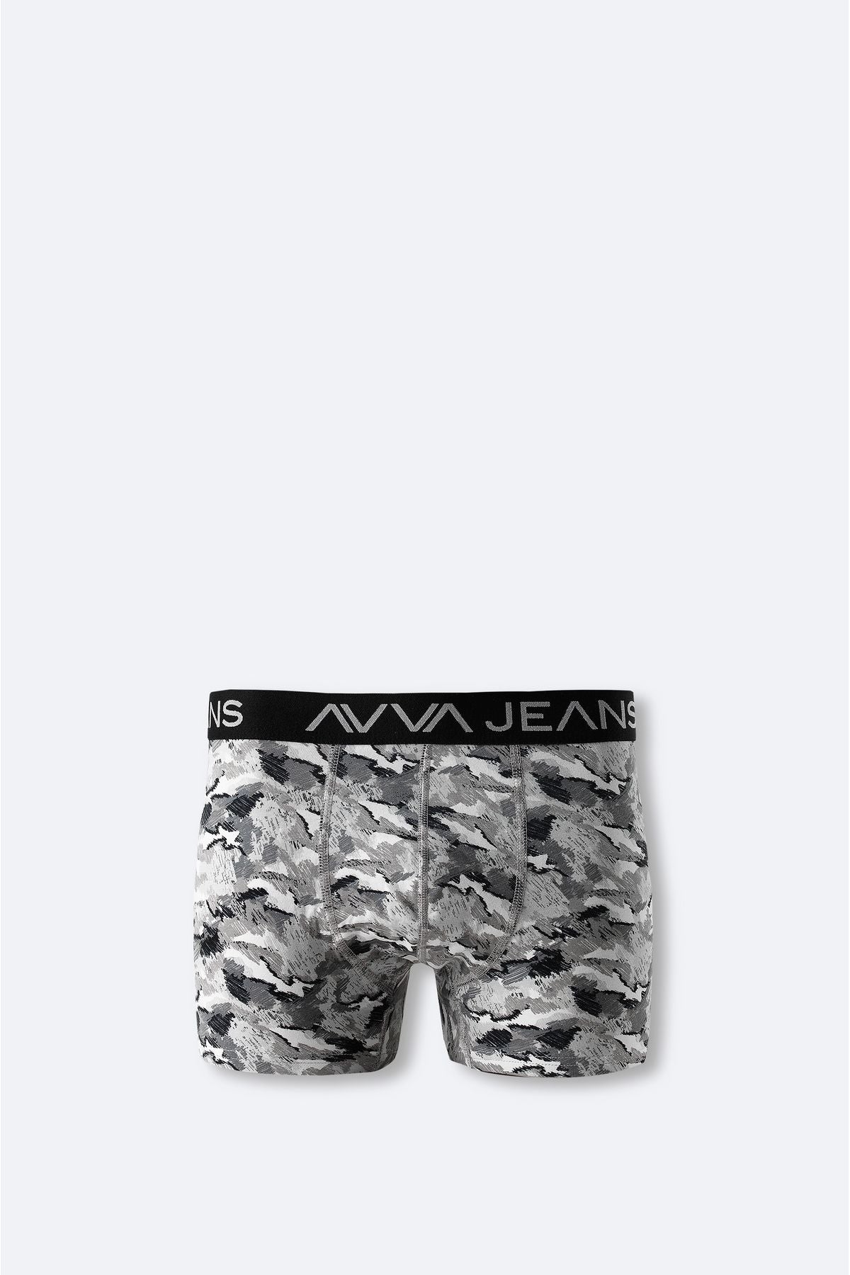 Men's Black 3 -Printed Flexible Fabric Cotton Boxed Boxer E009546