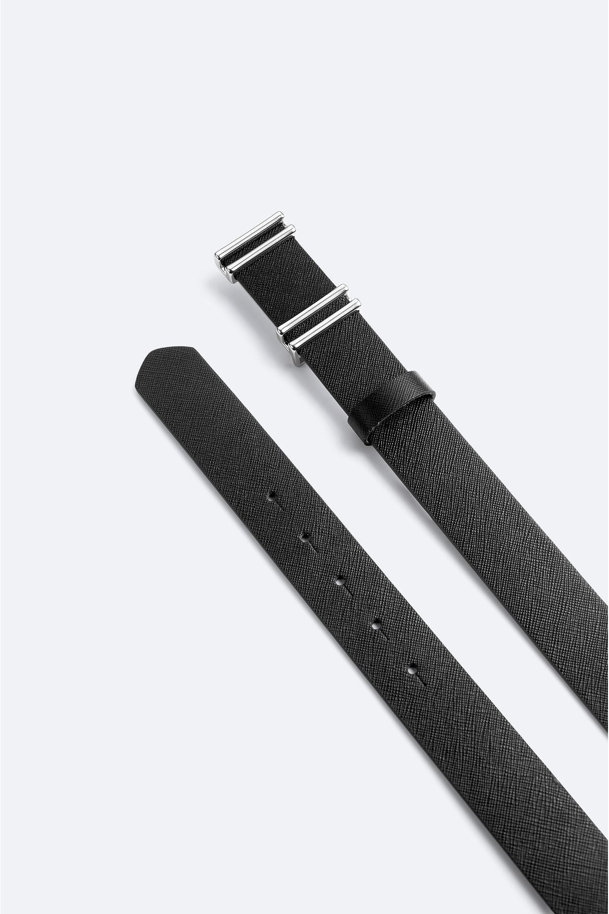 Men's Black Leather Belt A42y9304