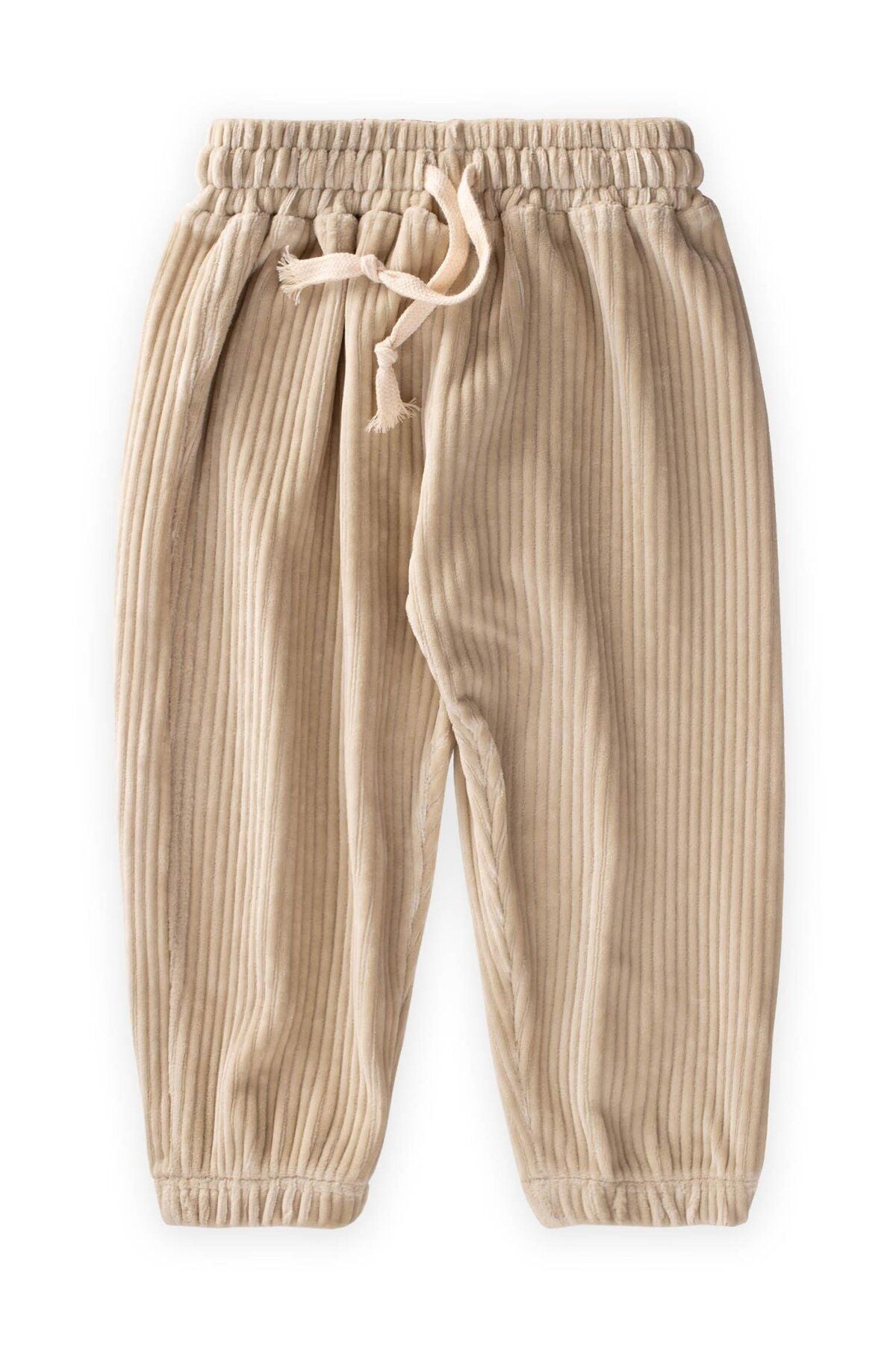 Wick Velvet Jogger Pants 1-10 Years Beige