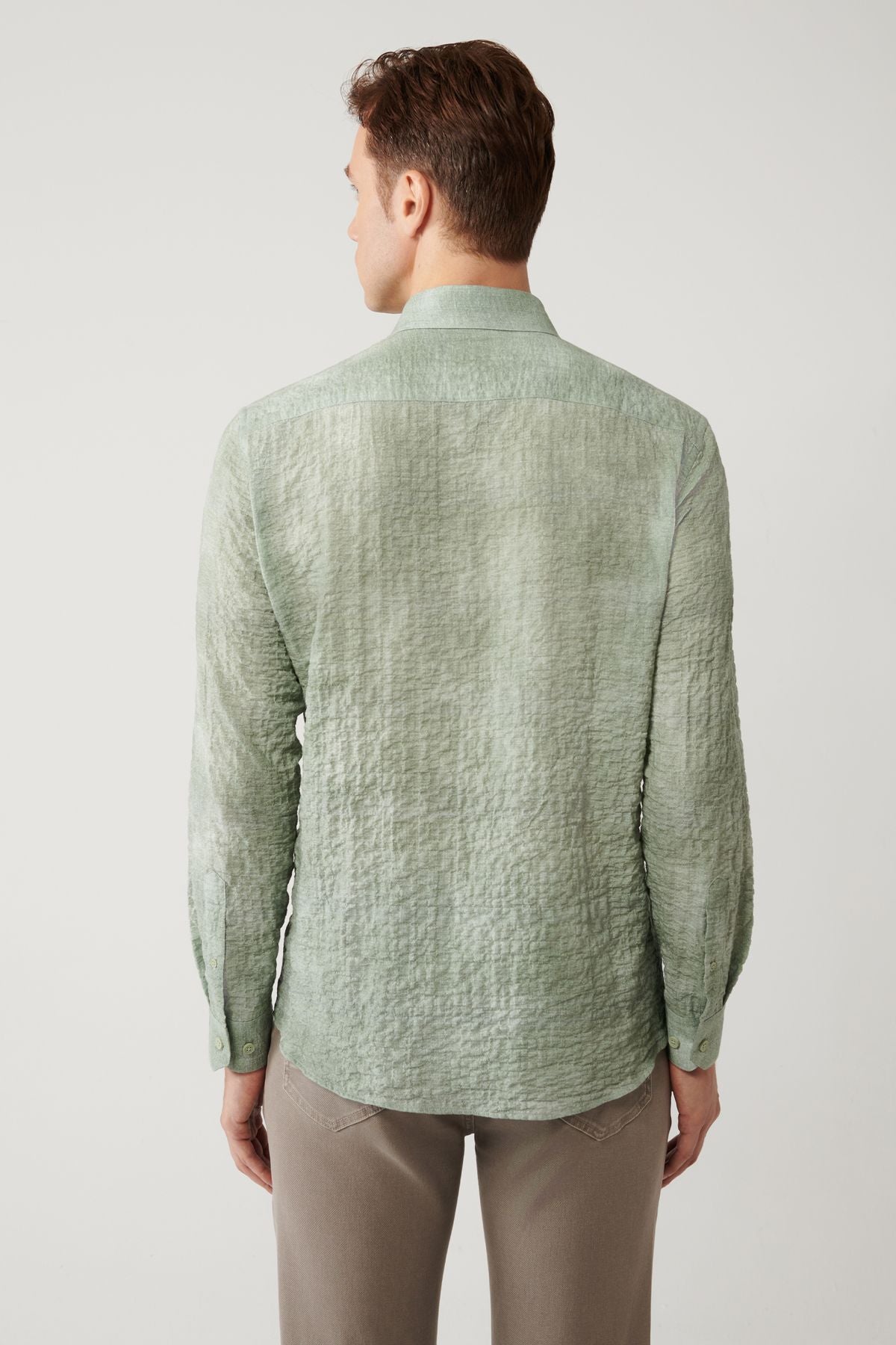 Men's Green British British Cotton Waithful Shirt A41y2157