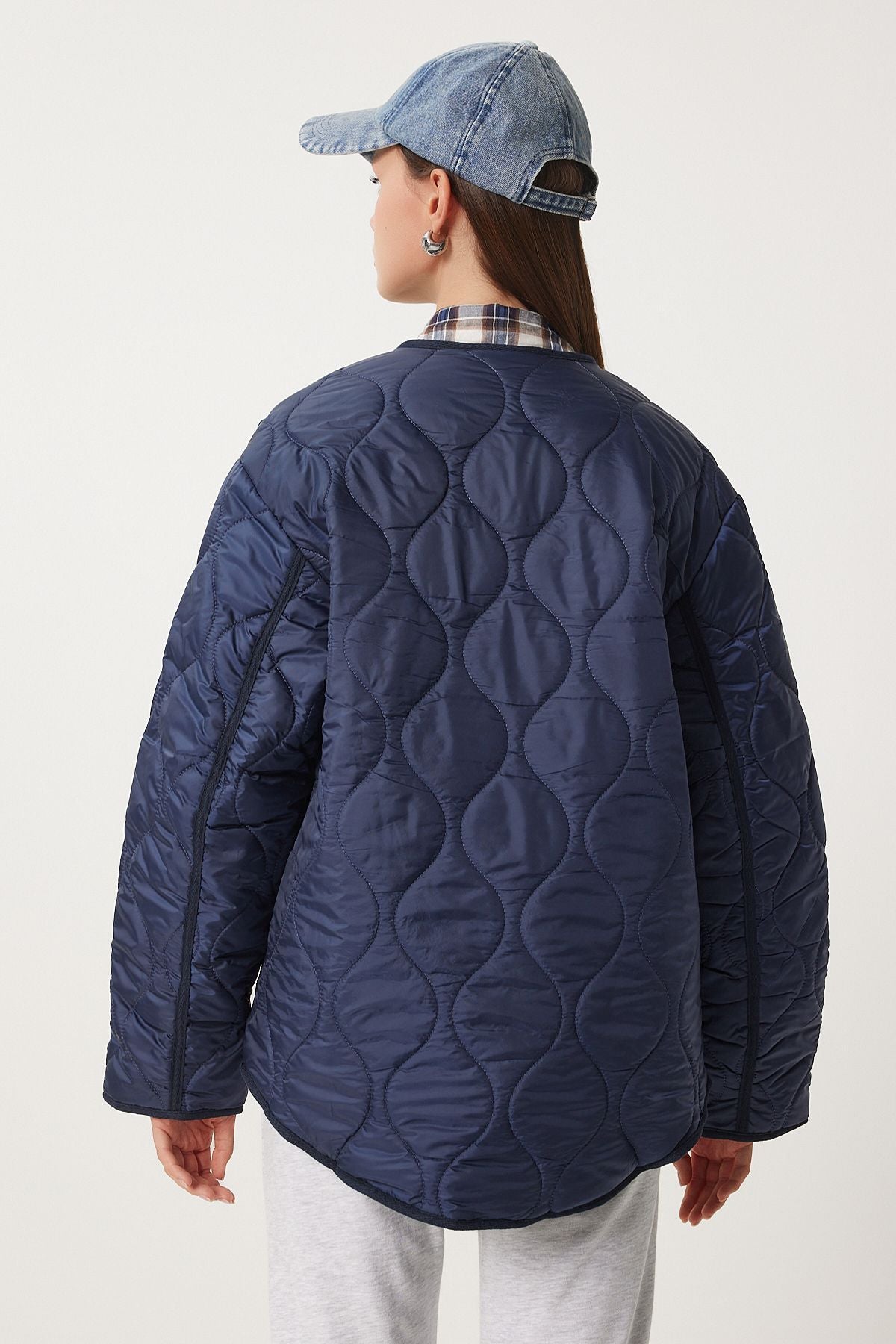 WOMEN'S NACTERE POCKET Oversize Kapitone Coat DZ00098