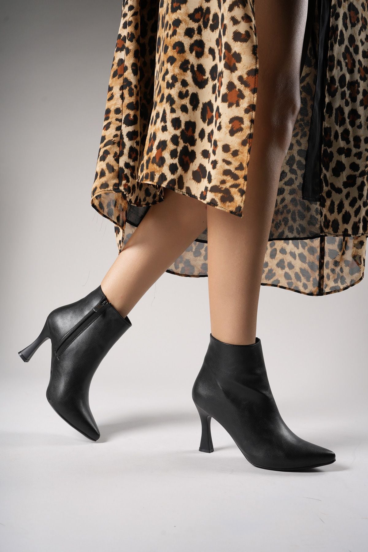 Ticlath Women Heels Bot 00128503 Black Skin