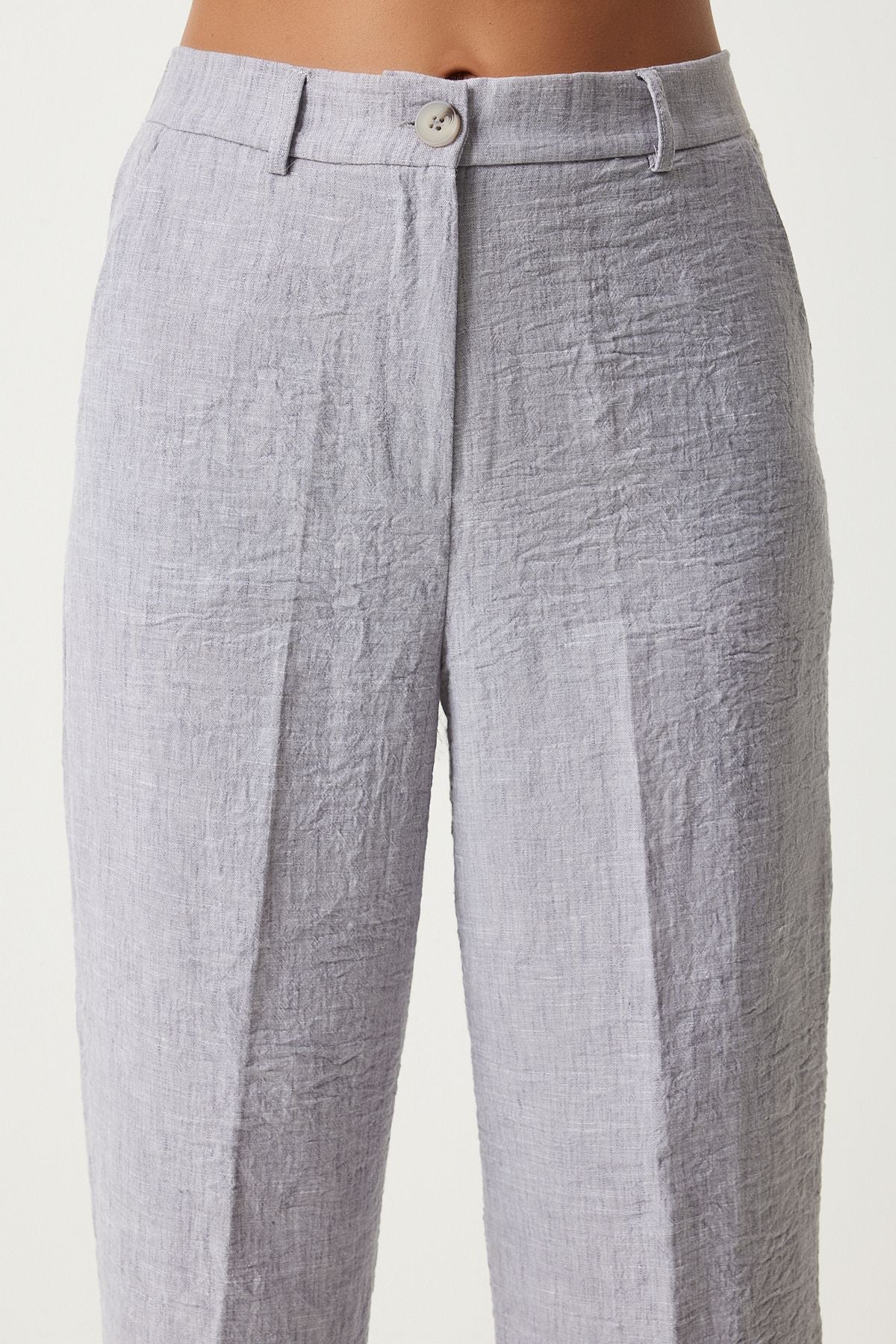 Women's Gray Shawl Yaka Vest Pants Set FN03231