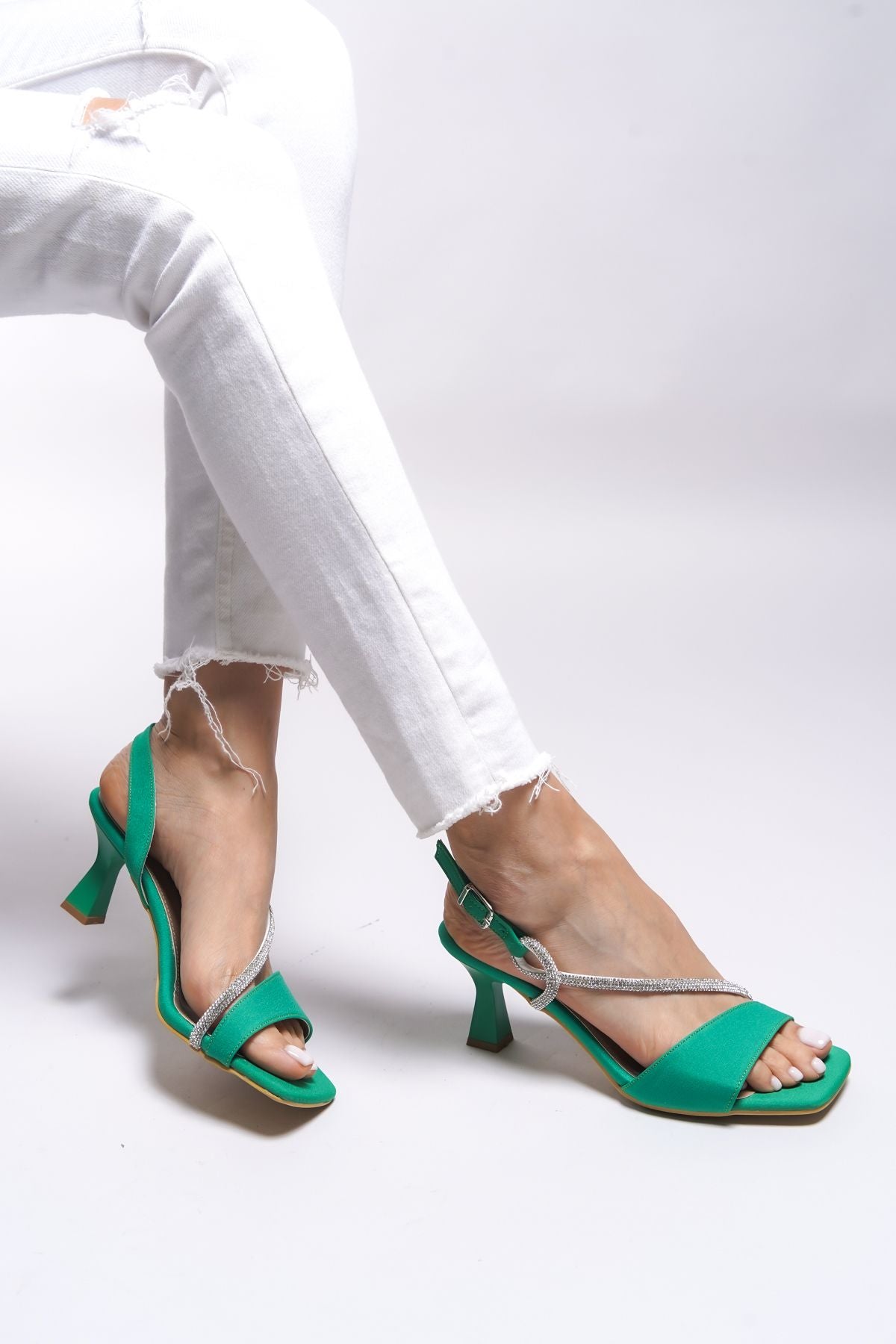 Rignyrth Woman Heels Sandals 001288 Green