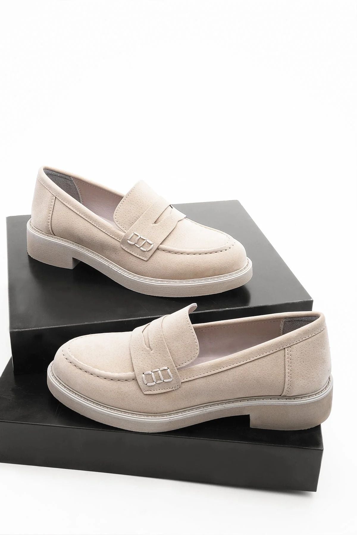 Woman Loafer Makosen Daily Shoes Andel Beige