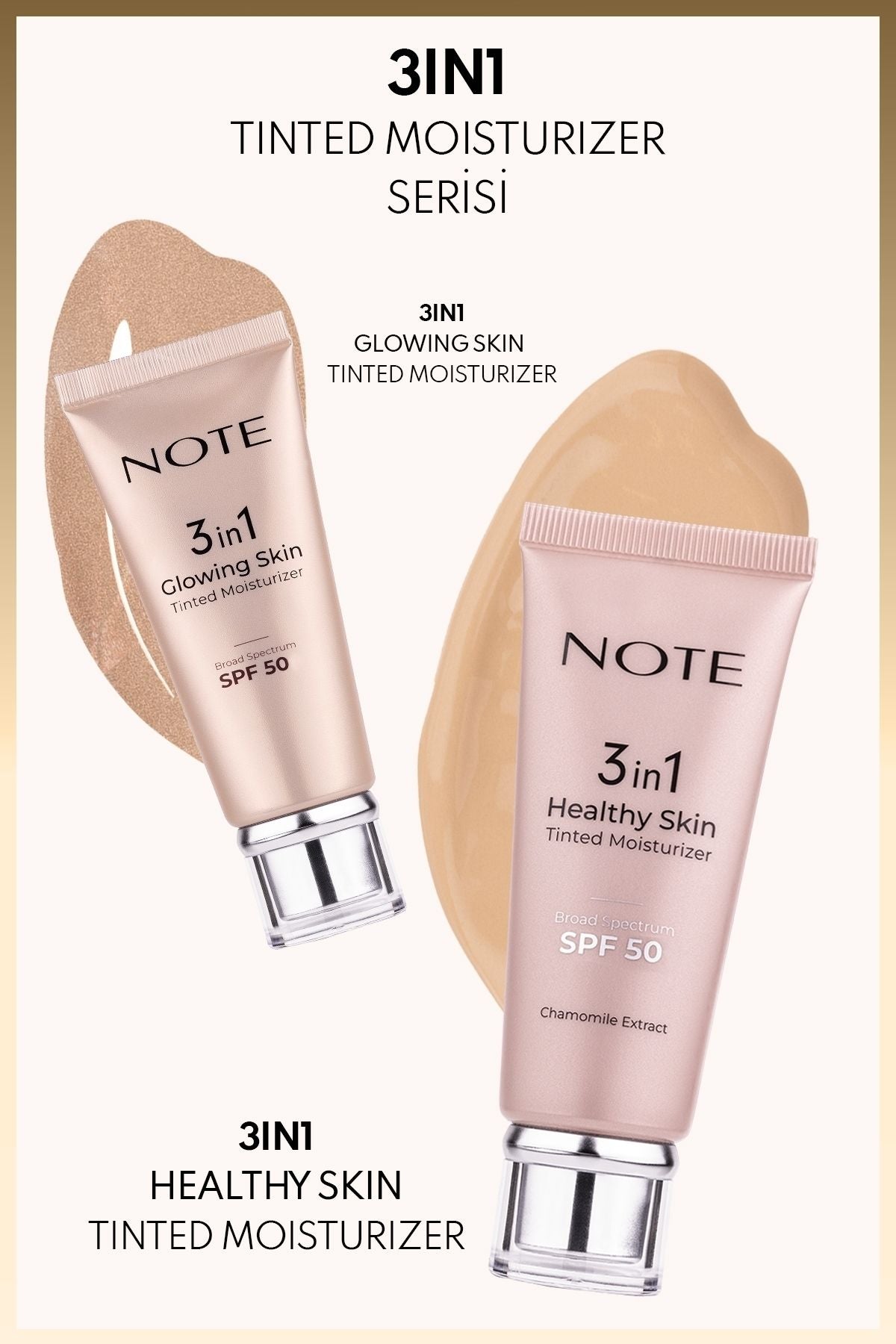 3 in 1 Healthy Skin Tinted Moisturizer SPF 50 Color Tone Equalizer Lighting Cream