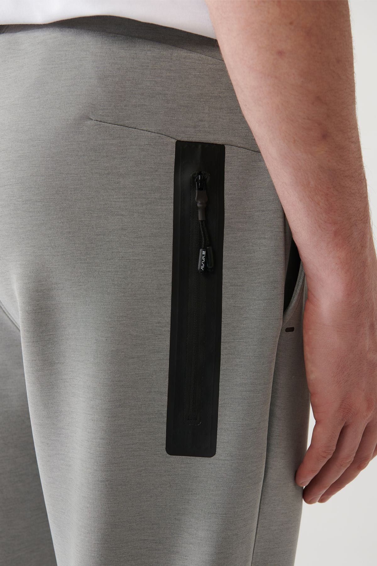 Men's Gray Soft Touch Zipper Paçalı Service Six A41y3401