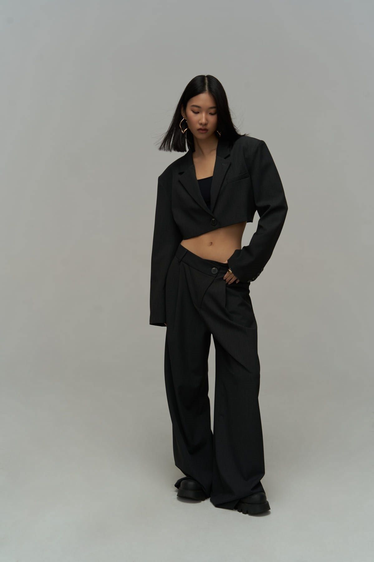 Edwin anthracit cross pants-handle team