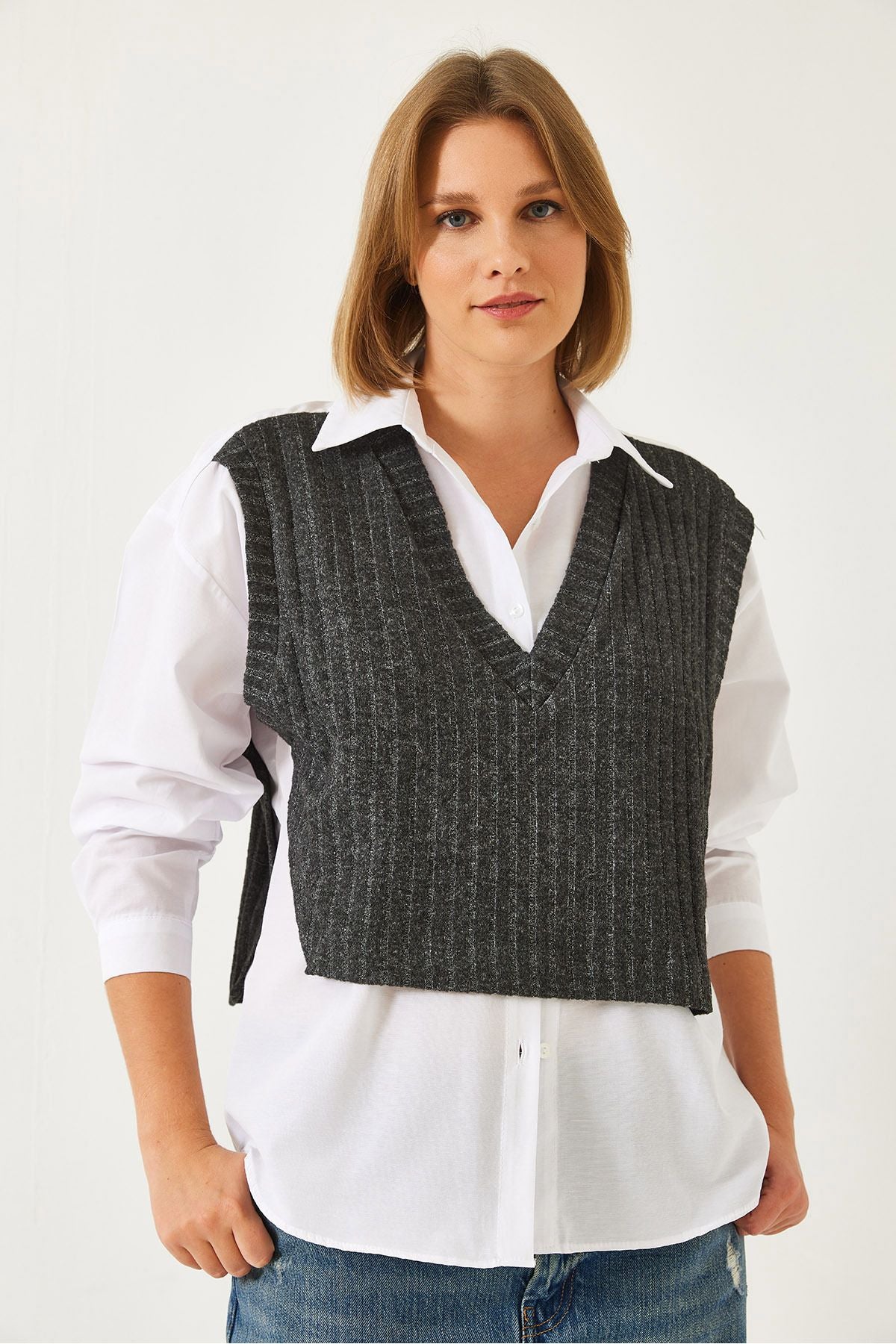 Women's sweater detailed shirt 60261072