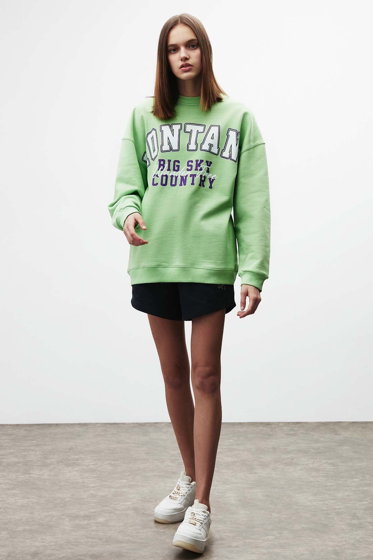 Ramona Oversize Green Sweatshirt