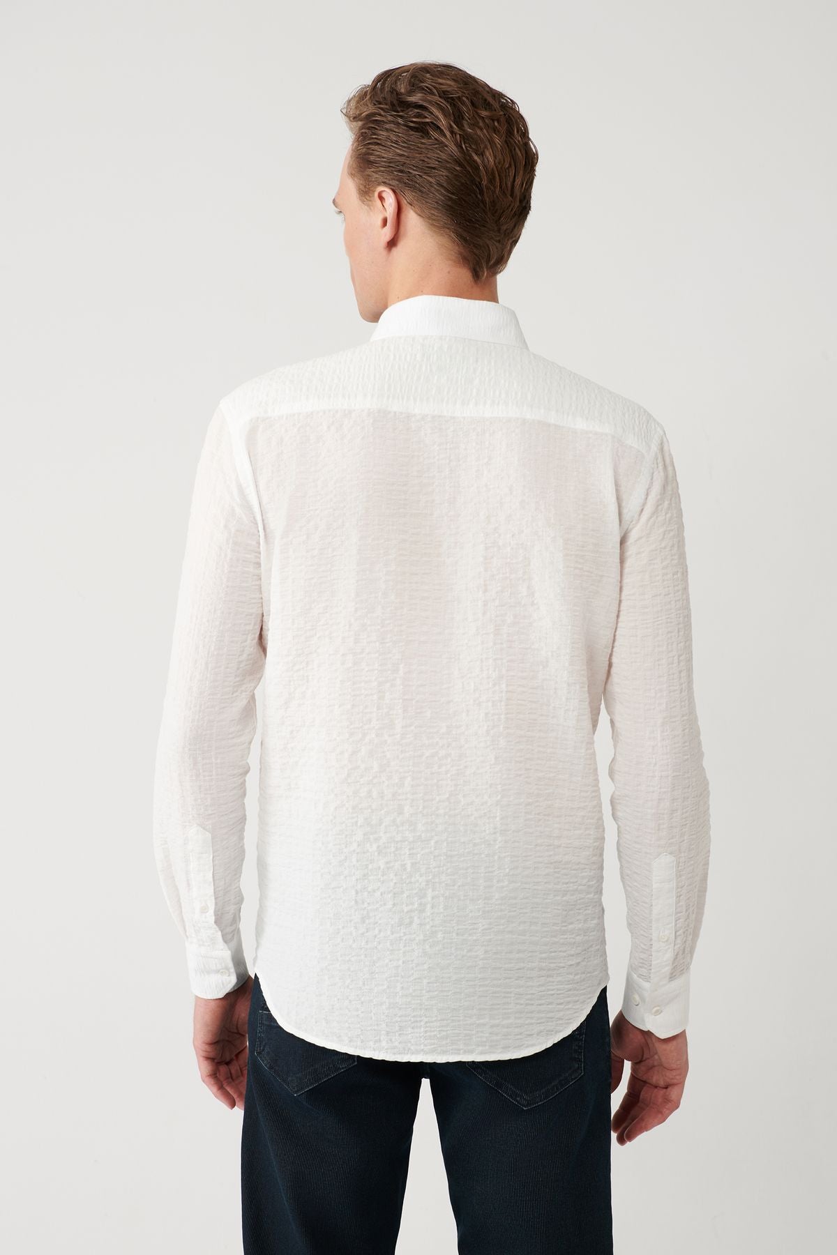 Men's White British British Wafer shirt A41y2060