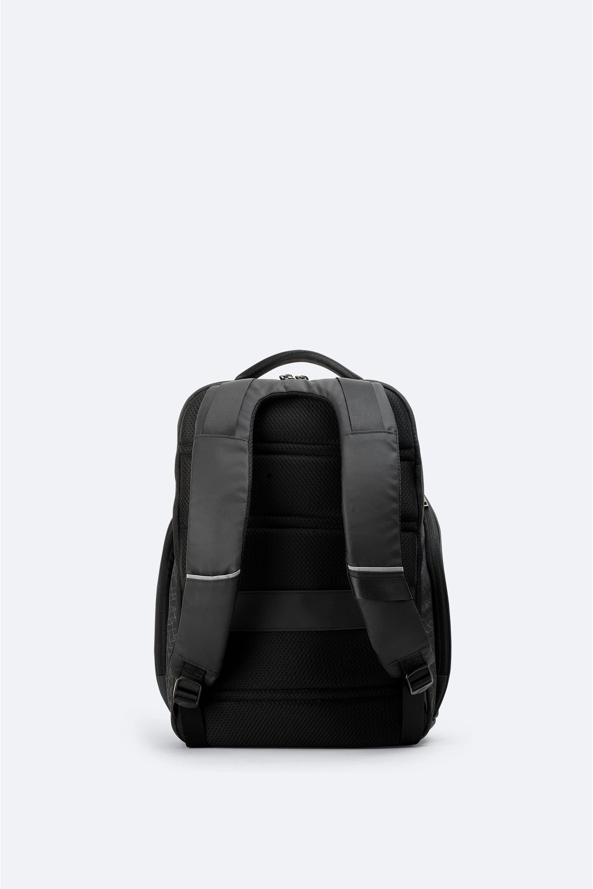 Men's anthracite USB cable input shell backpack A42y9131