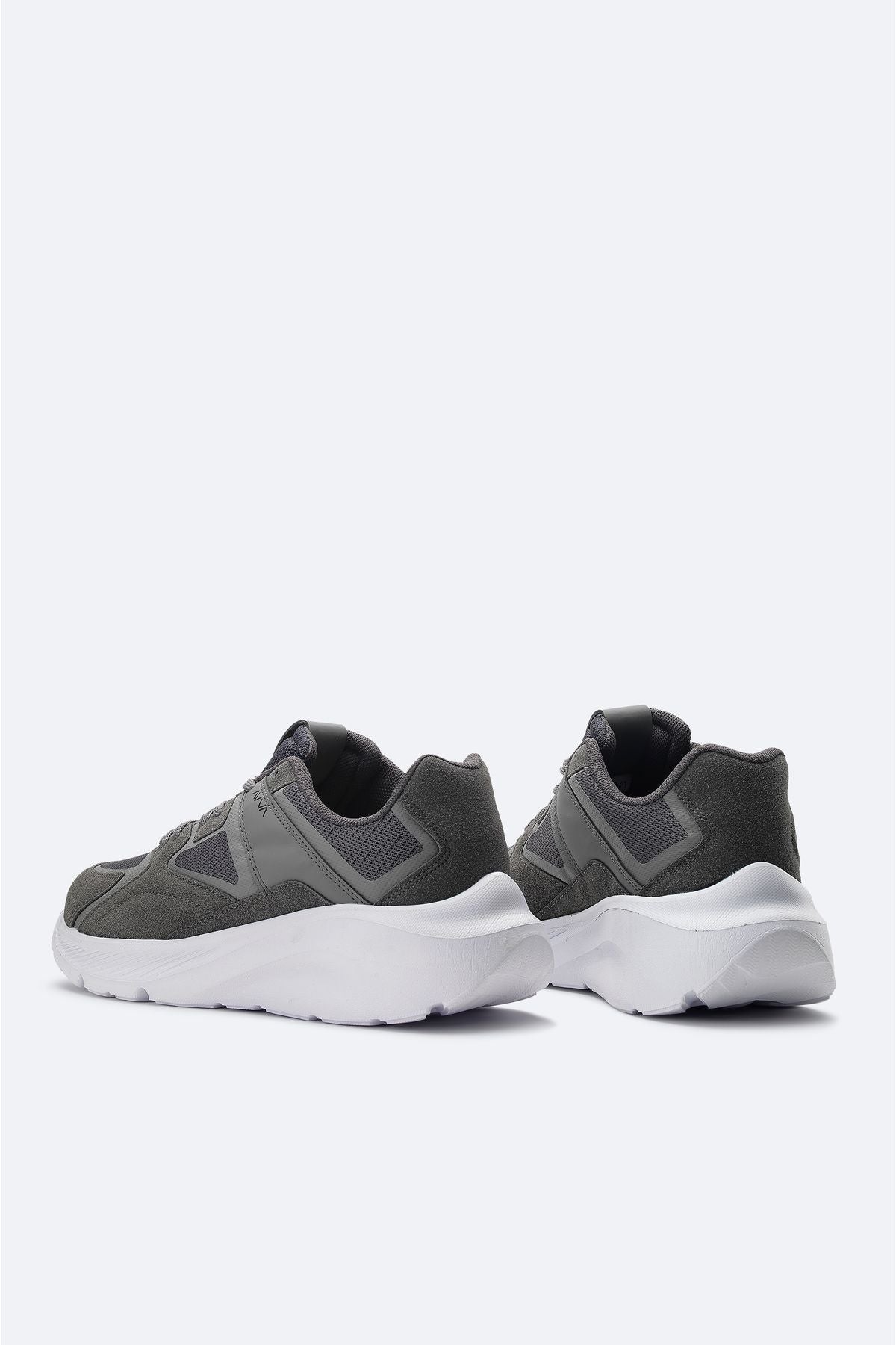 Men's anthracite fragments of flexible thick base casual shoes A31y8026