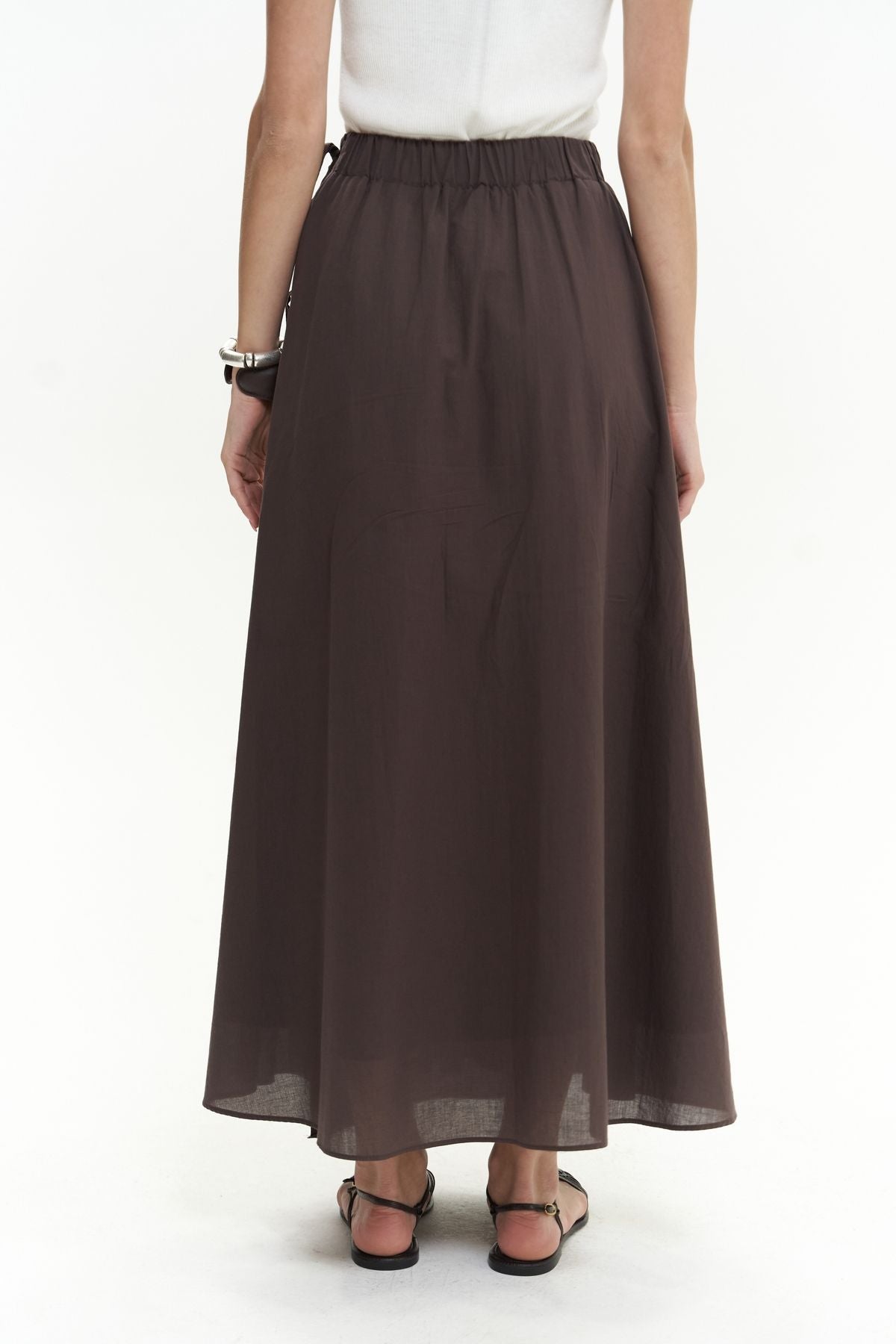 Aida Rope Detail Pleated Aida Skirt