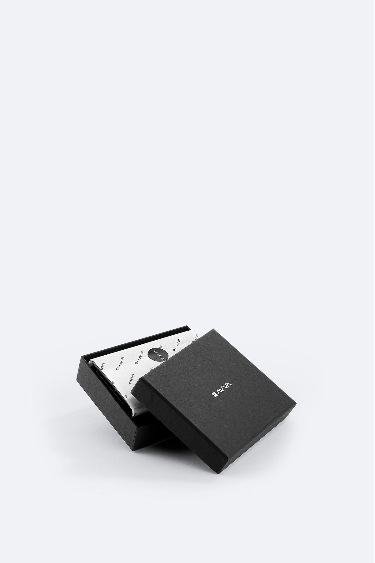 Men's black gift box 100 %leather wallet B009562