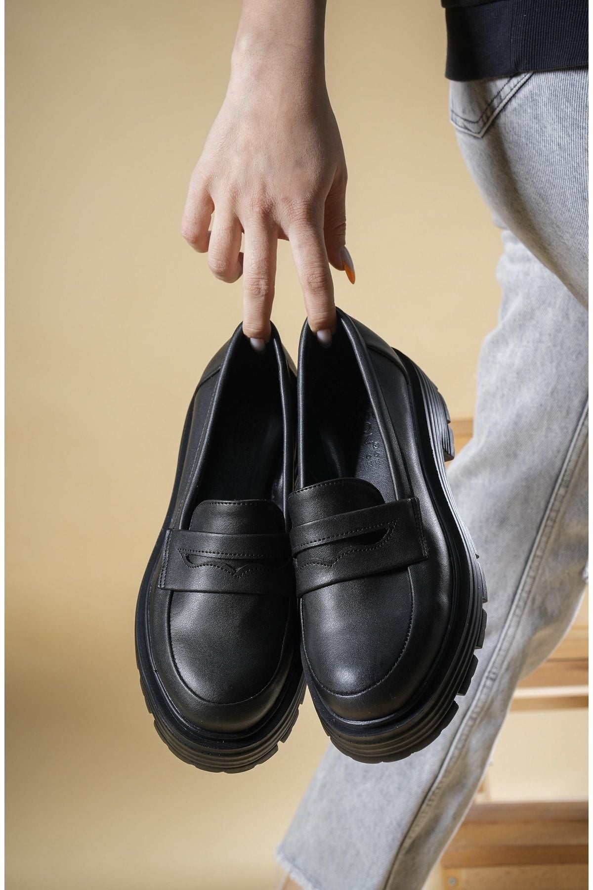 Γυναικεία Παπούτσια Daily Loafer 0012920 Black Skin