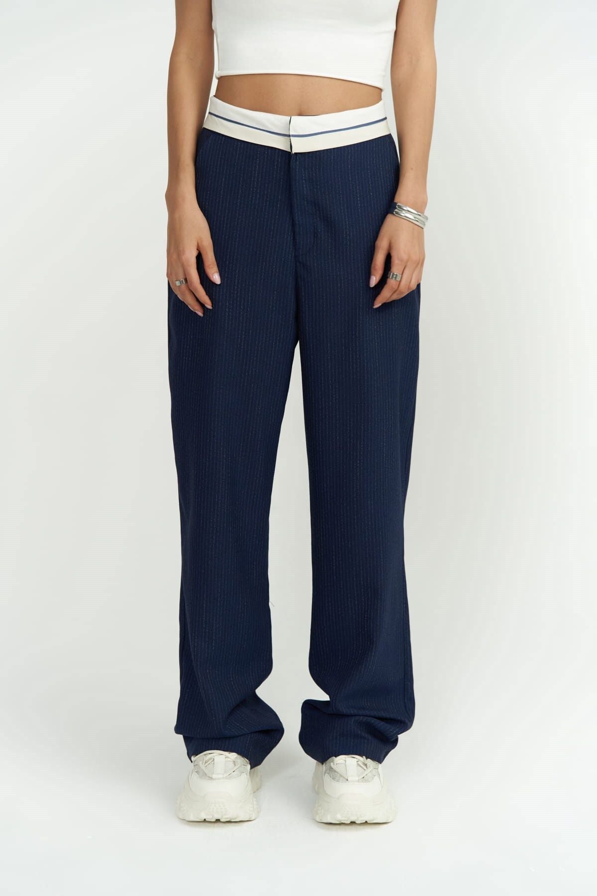 Zelmira Reverse Belt Indigo Pants
